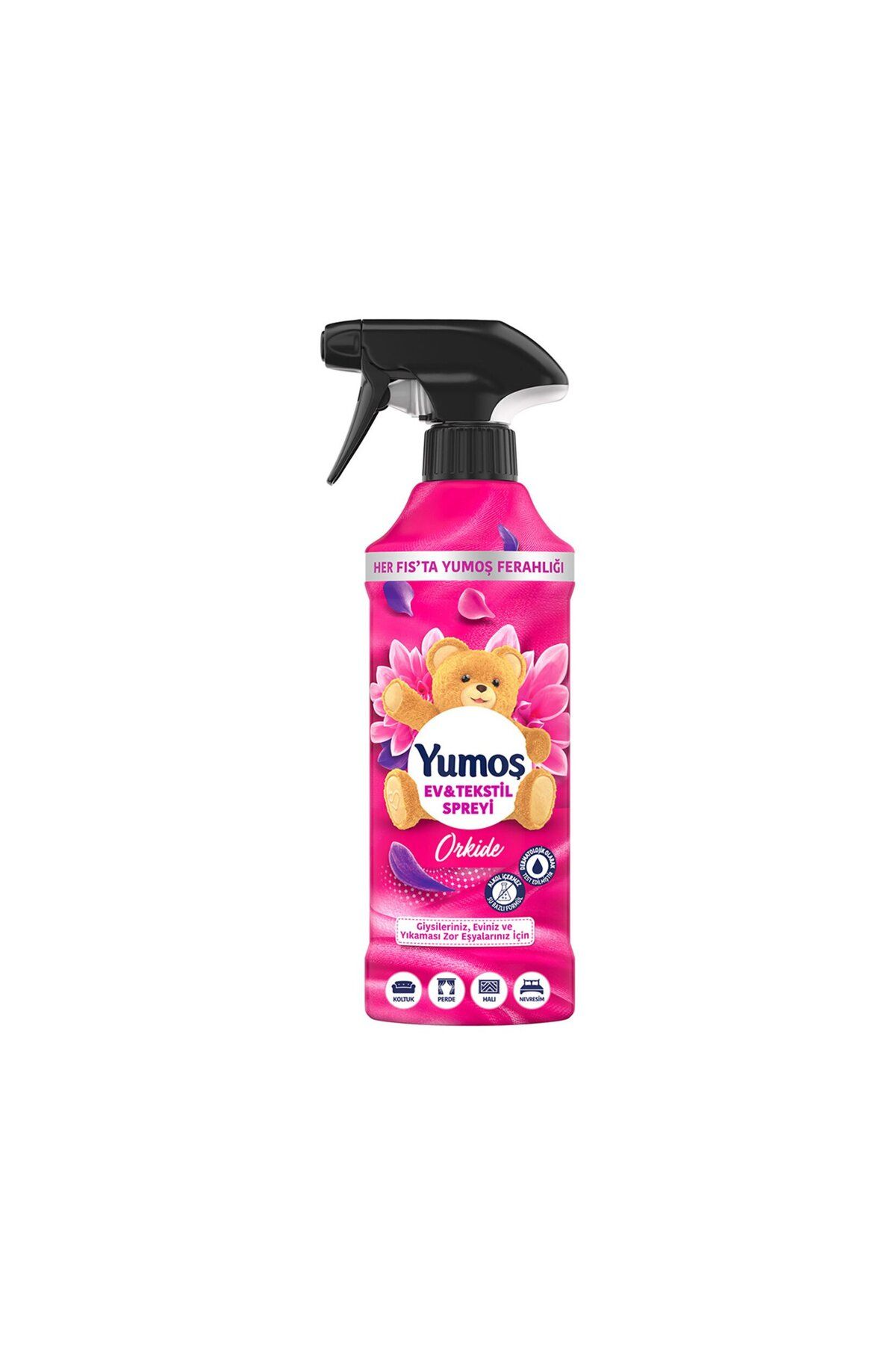 Yumoş Yumoş Ev veTekstil Spreyi Orkide Yıkanması Zor Eşyalar İçin 450 Ml
