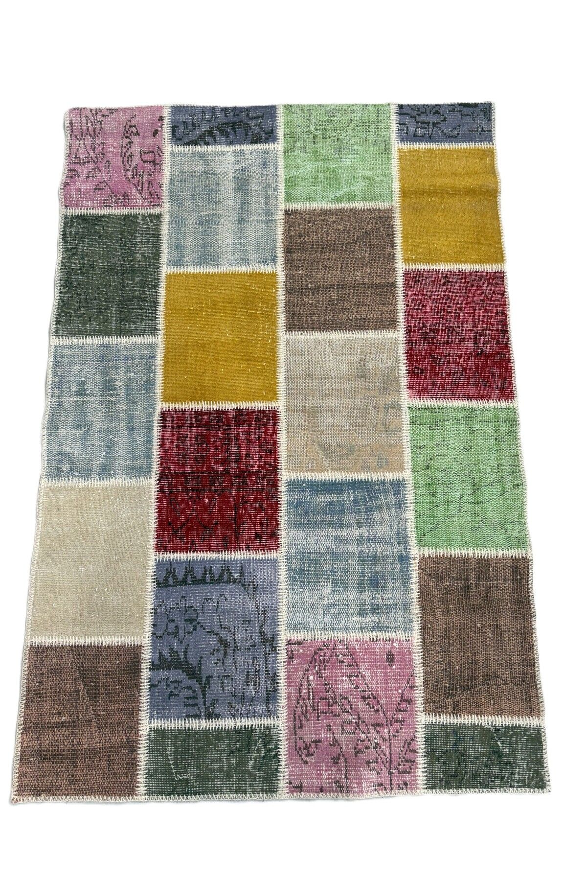 1001Rugs Patchwork El Halı 120 x 180