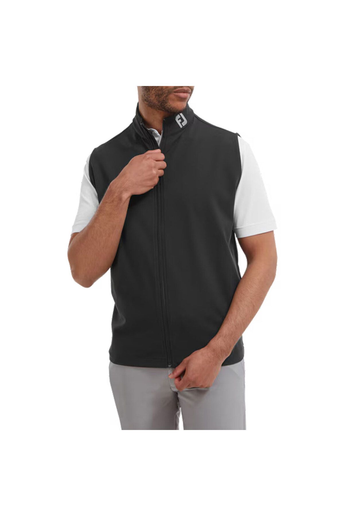 FootJoy Erkek Tam Fermuarlı Golf Yeleği 88455 Siyah