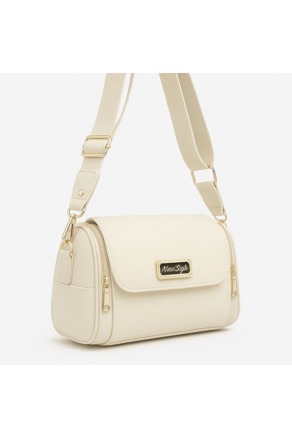 byFOX Fashion Kadın 6 Gözlü Silindir Çapraz Çanta Armalı (arma değişiklik gösterebilir)En:24cm Boy:16cm Dip:9cm