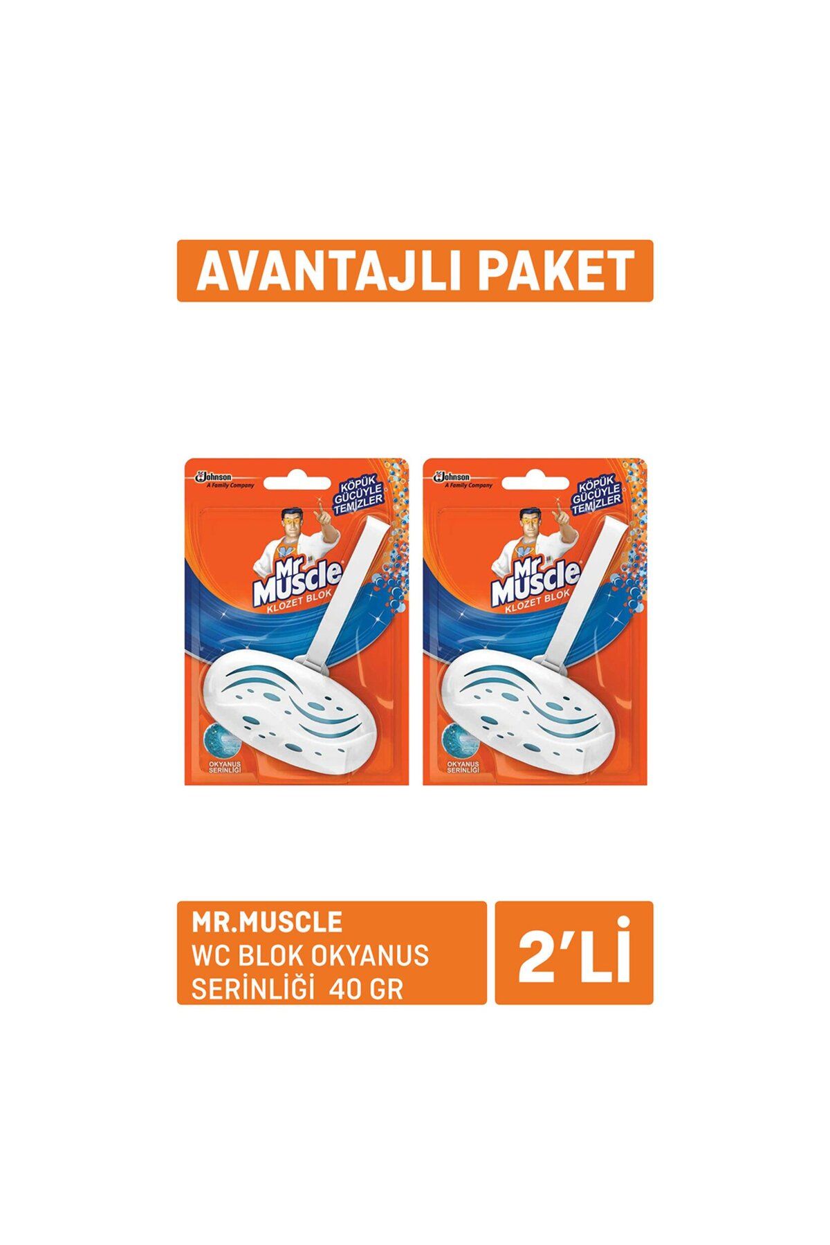 MATMEL Mr.Muscle Wc Blok Okyanus Serinliği 2 x 40G