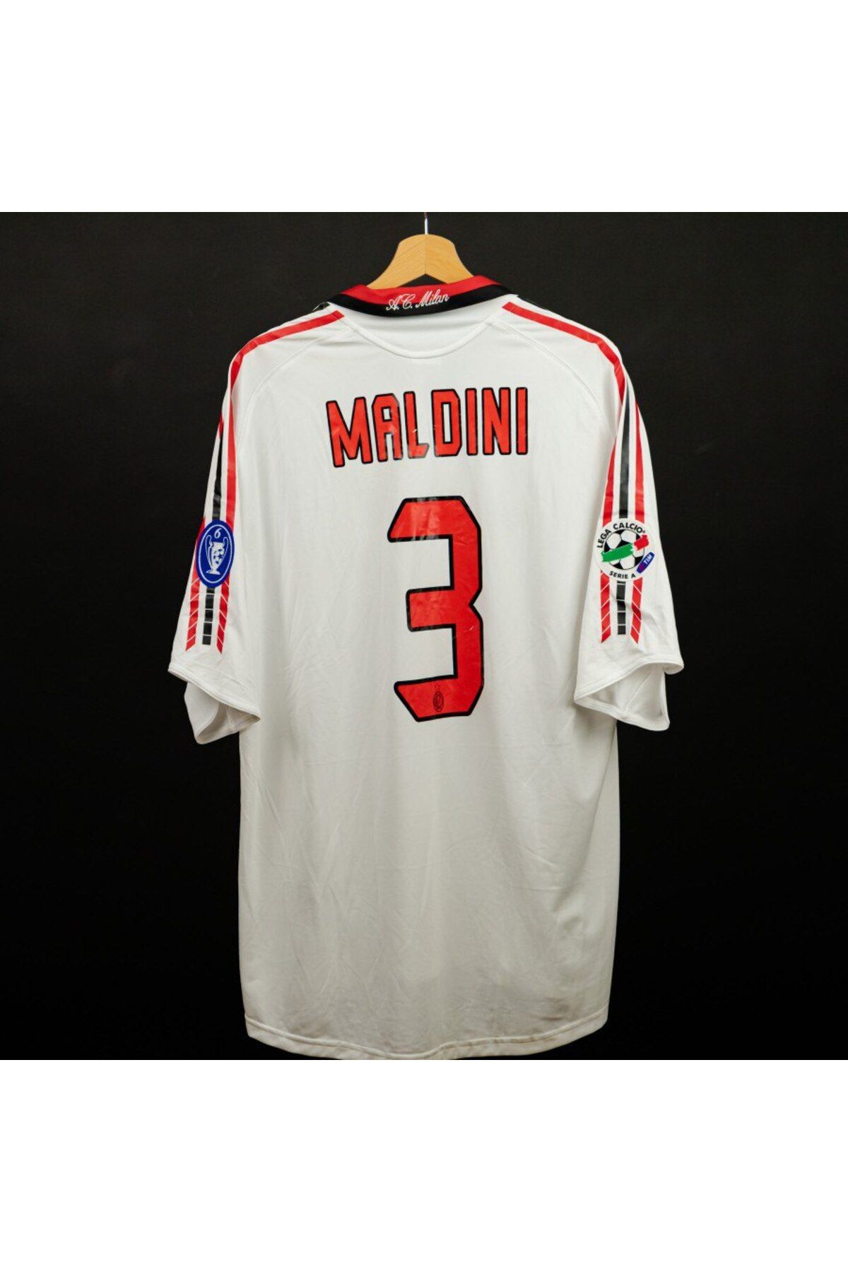 kombinezyum 2003-04 İsimsiz AC Milan Away Shirt OPEL #3 MALDİNİ Yetişkin Forması