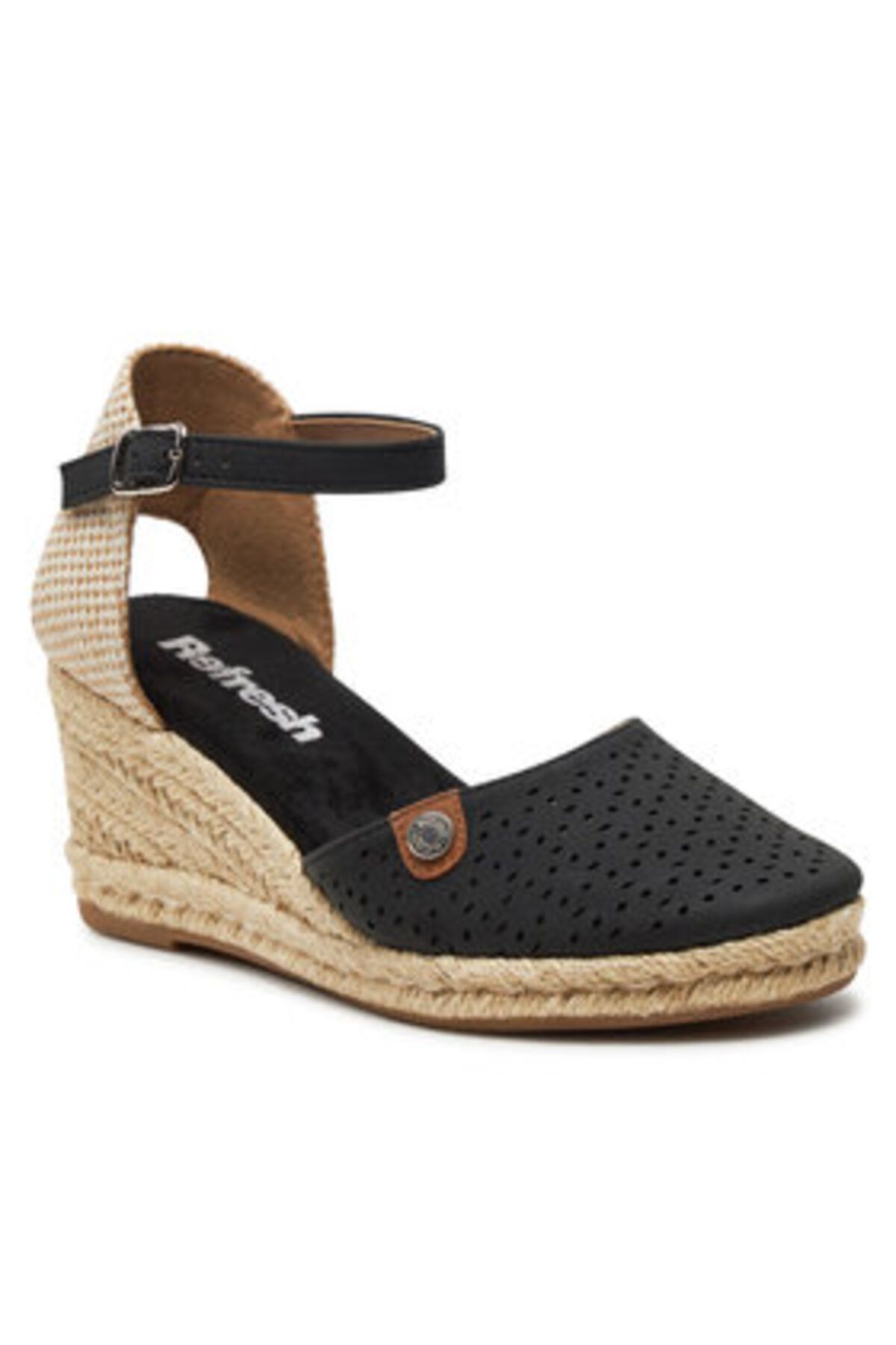 Refresh-espadrile de damă 171969 negre 3