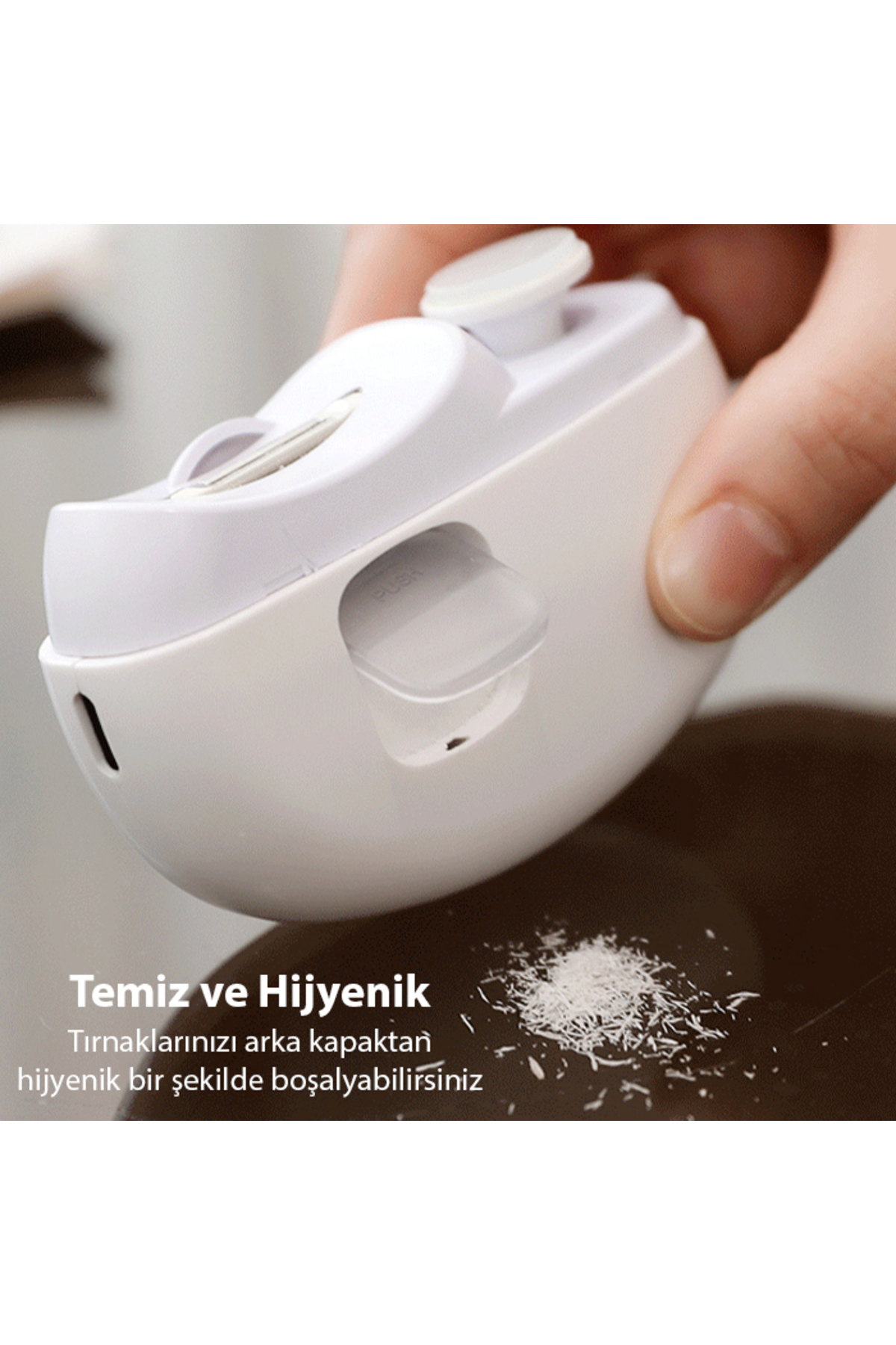 Elektrikli Tırnak Makası Ve Törpüsü otomatik tırnak makası BEYAZ — 37406-EZERE-CH705BYZ — تصویر 7 از 9
