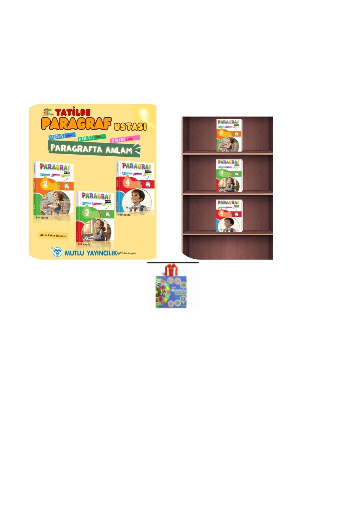 Mutlu Yayıncılık Paragraf Ustası 2.3.4. Sınıf MANDALA Hediye