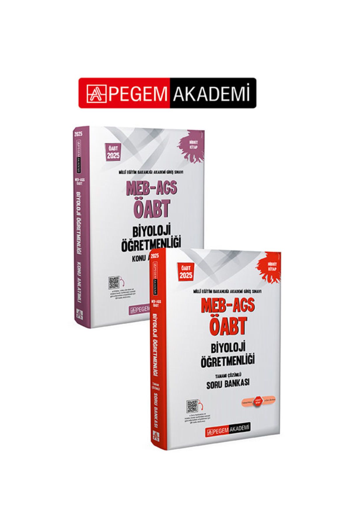 Pegem Akademi Yayıncılık PEGEM 2025 ÖABT Biyoloji Konu Anlatımlı + Tamamı Çözümlü Soru Bankası Seti | MEB-AGS Uyumlu