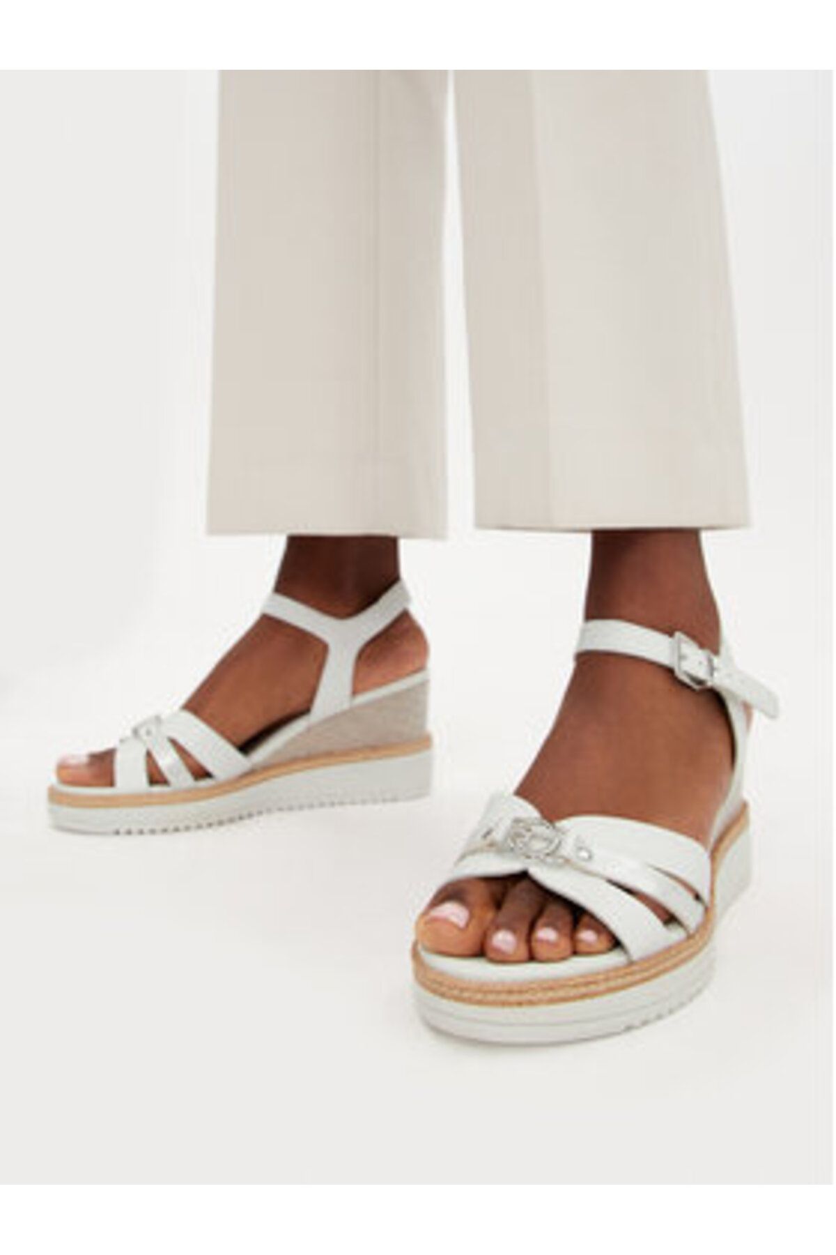 Tamaris-women's sandals 1-28010-42 white 4