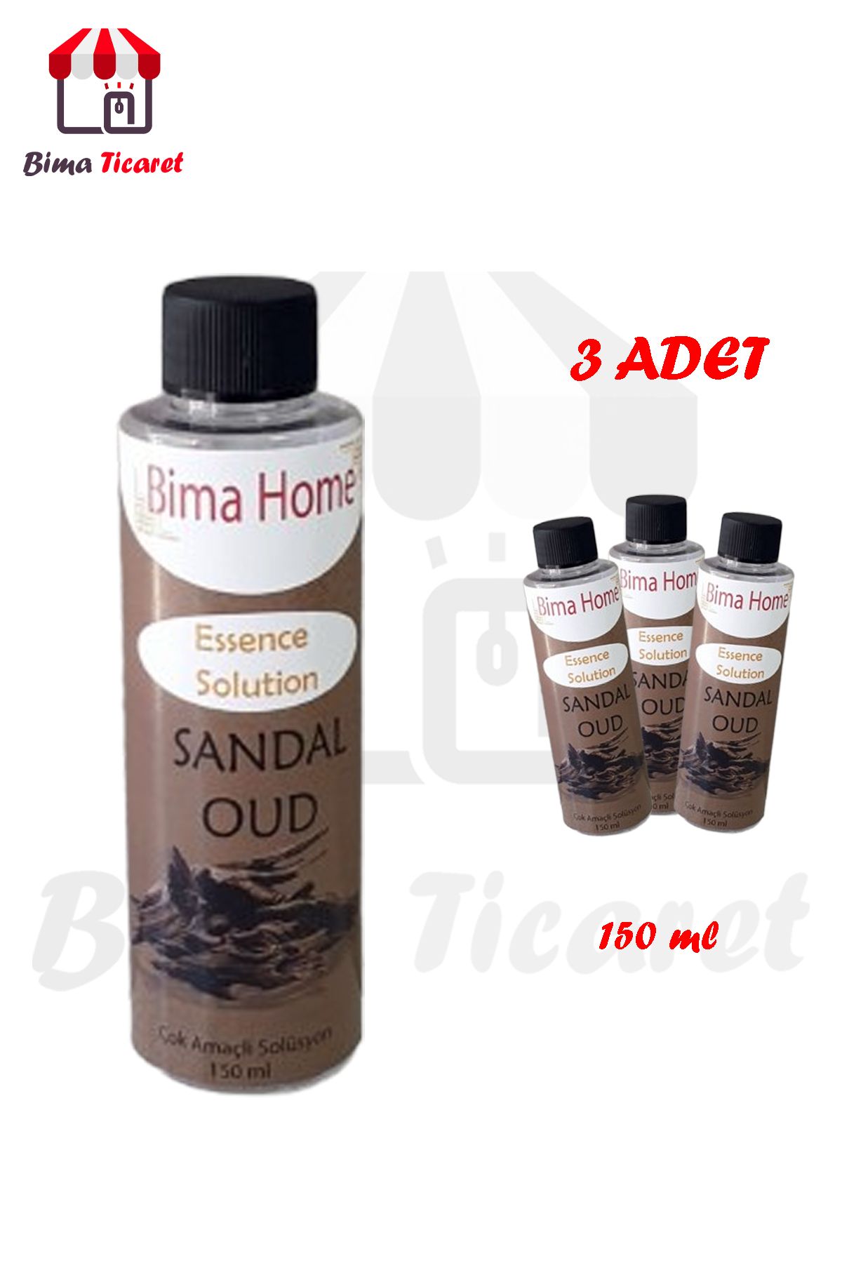 Bima Ticaret Orijinal 3 adet Geniş Alan Kokulandırma Makinesi Parfümü (Sandal)