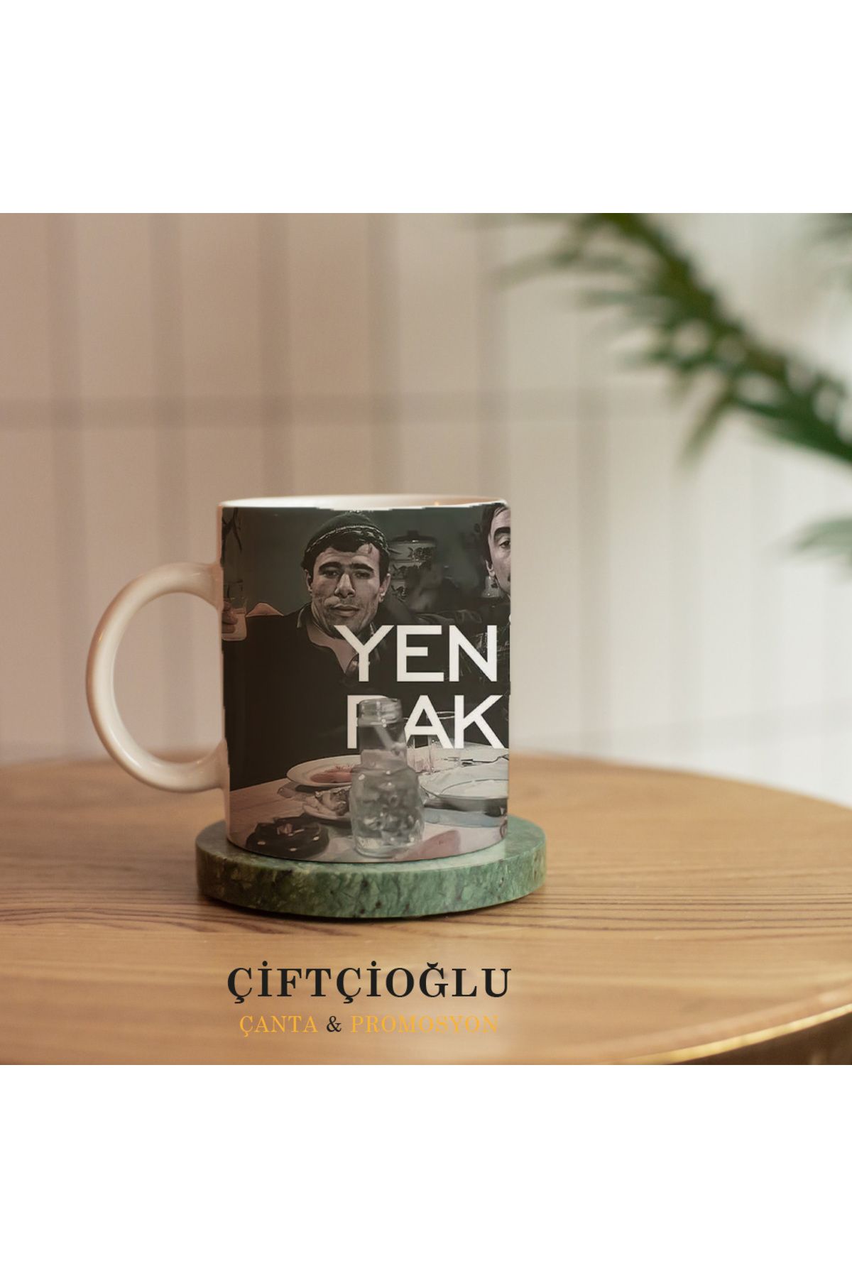 çiftçioğlu Kişiye Özel Baskılı PORSELEN Kupa-Hediyelik Beyaz 1. Sınıf Kupa