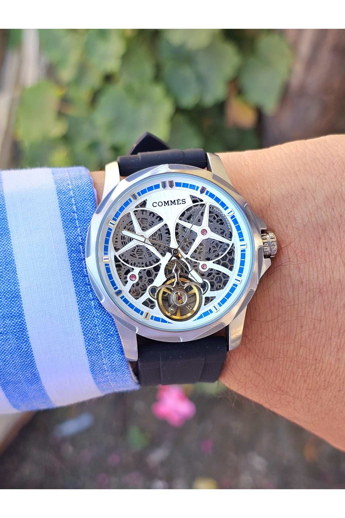 COMMES 0523-SLVRWHT Otomatik Erkek Kol Saati