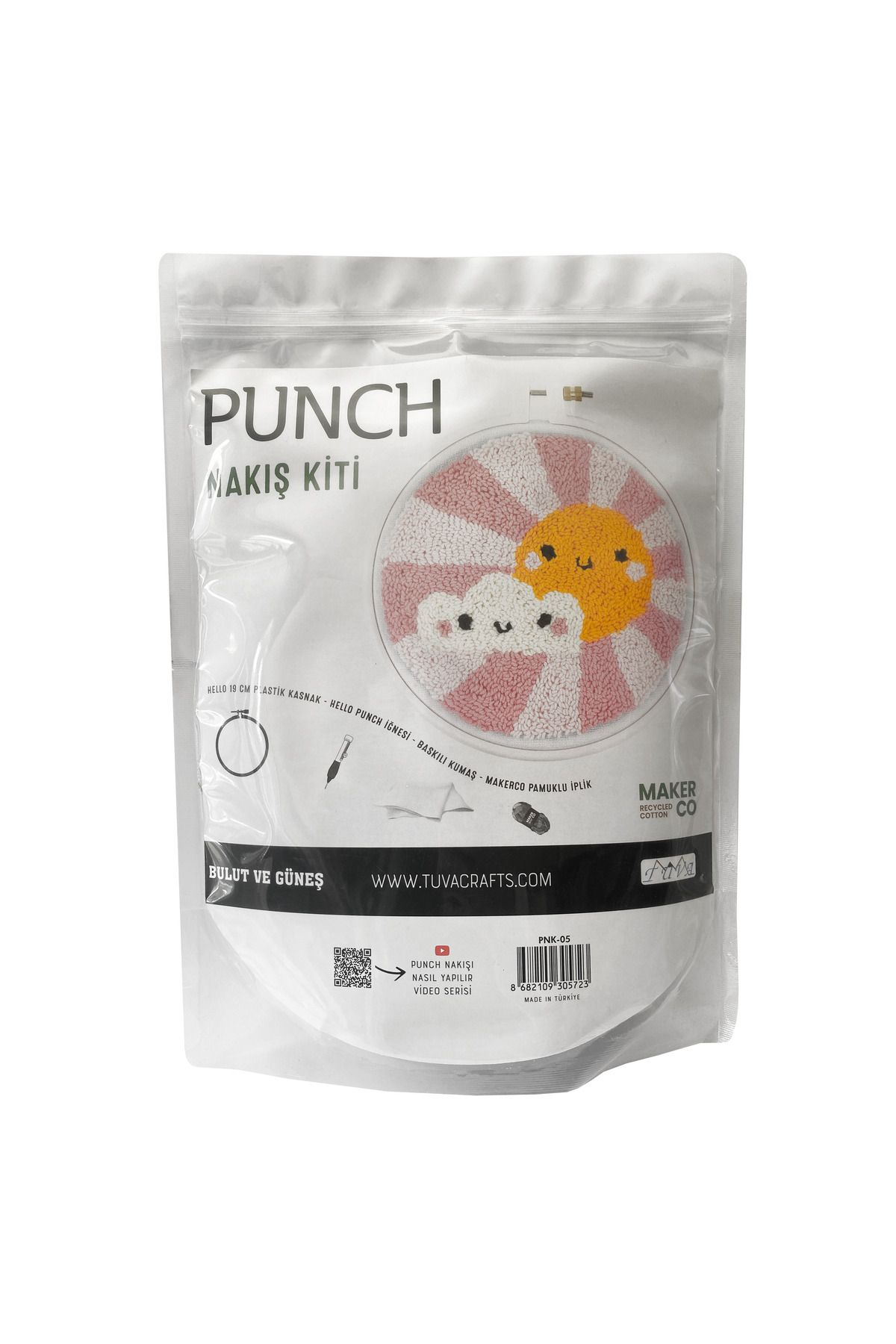 Hello Punch Nakış Kiti Bulut ve Güneş Punch Yapım Seti PNK05