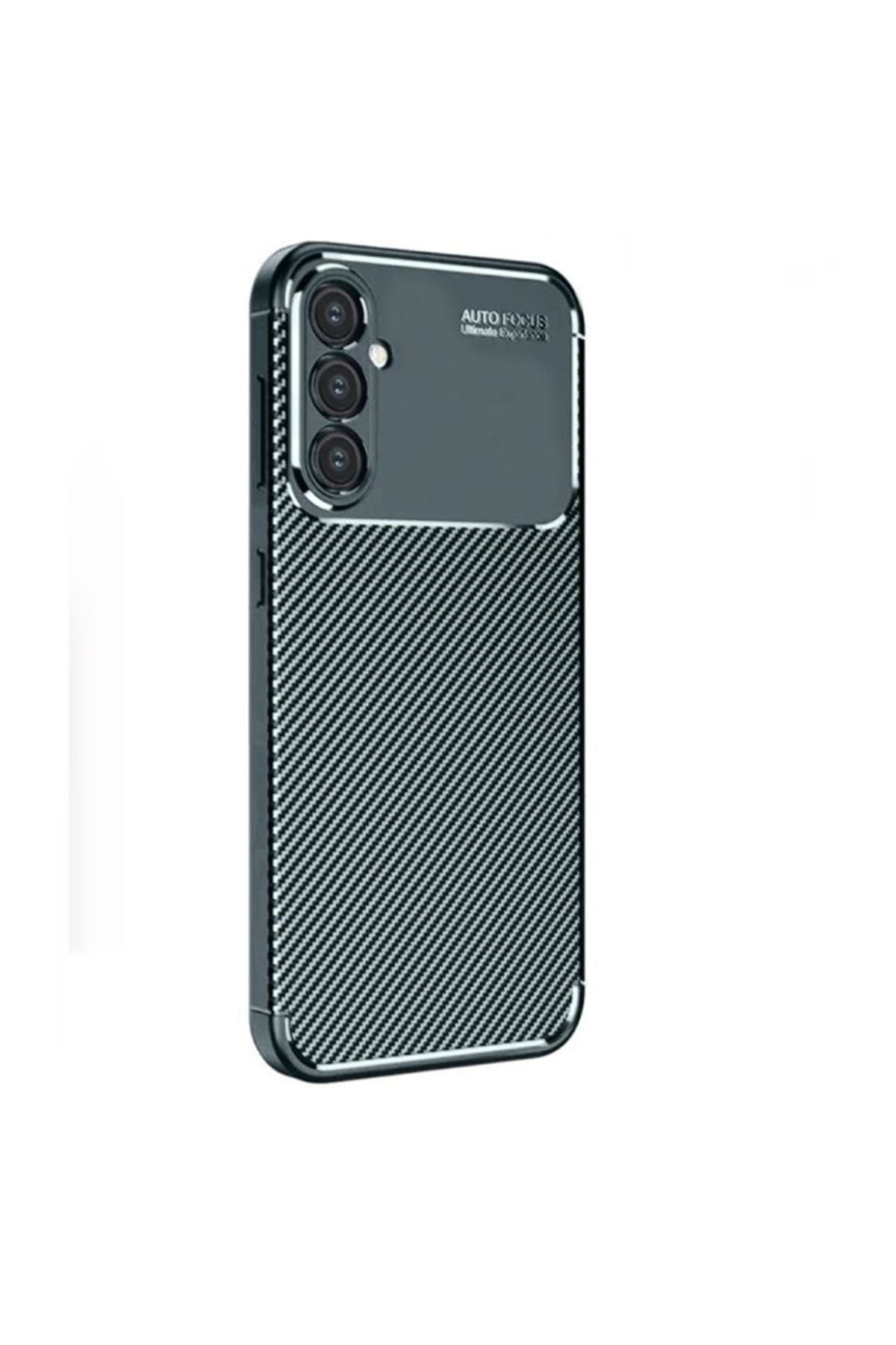 Gpack Samsung Galaxy A26 uyumlu Kılıf Negro Karbon Görünümlü Silikon Koyu Yeşil