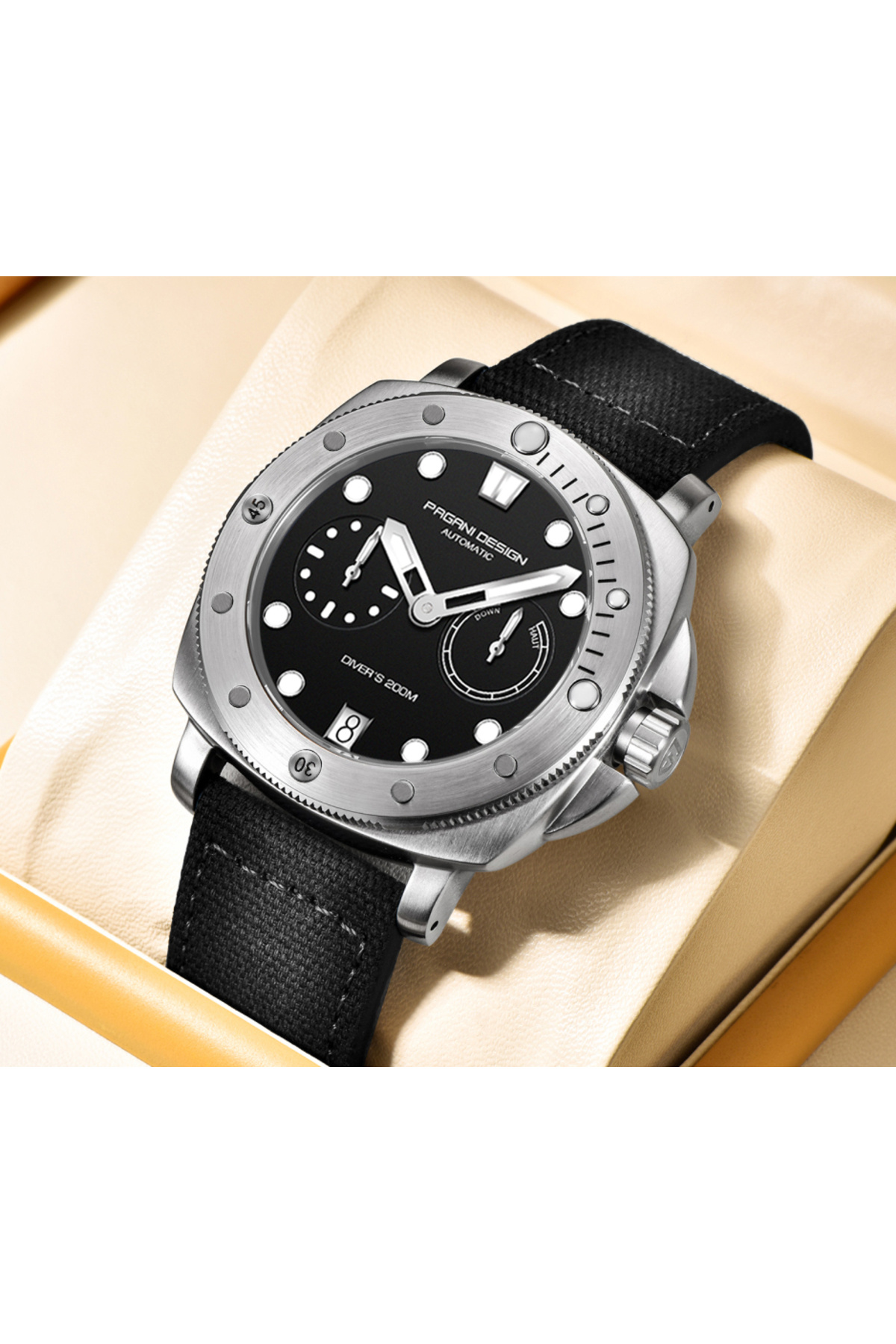 Pagani design-Pd-1767 Mens Waterproof Automatic Mechanical Watch Sapphire Crystal Glass 2 Years Warranty 2