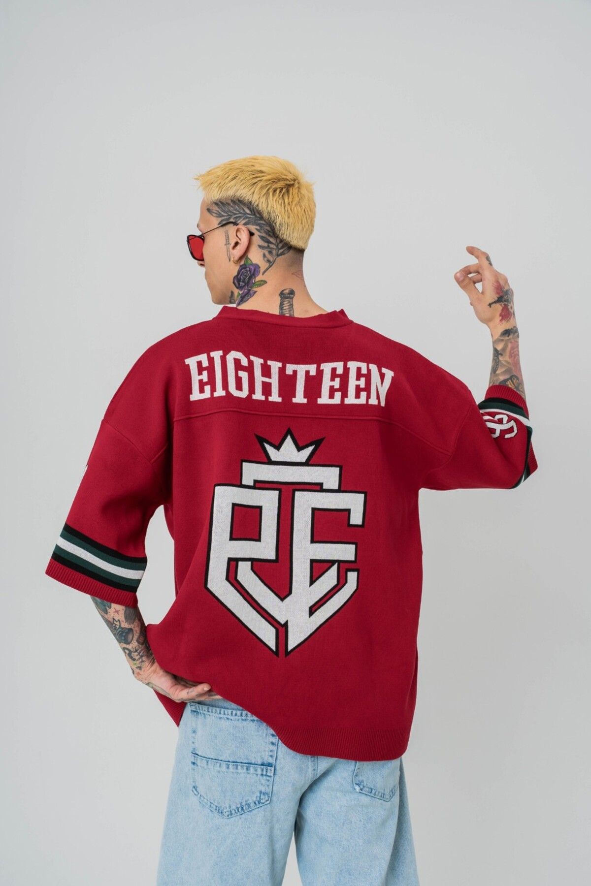 go gang own Off The System 99 Knit Oversize Triko T-shirt