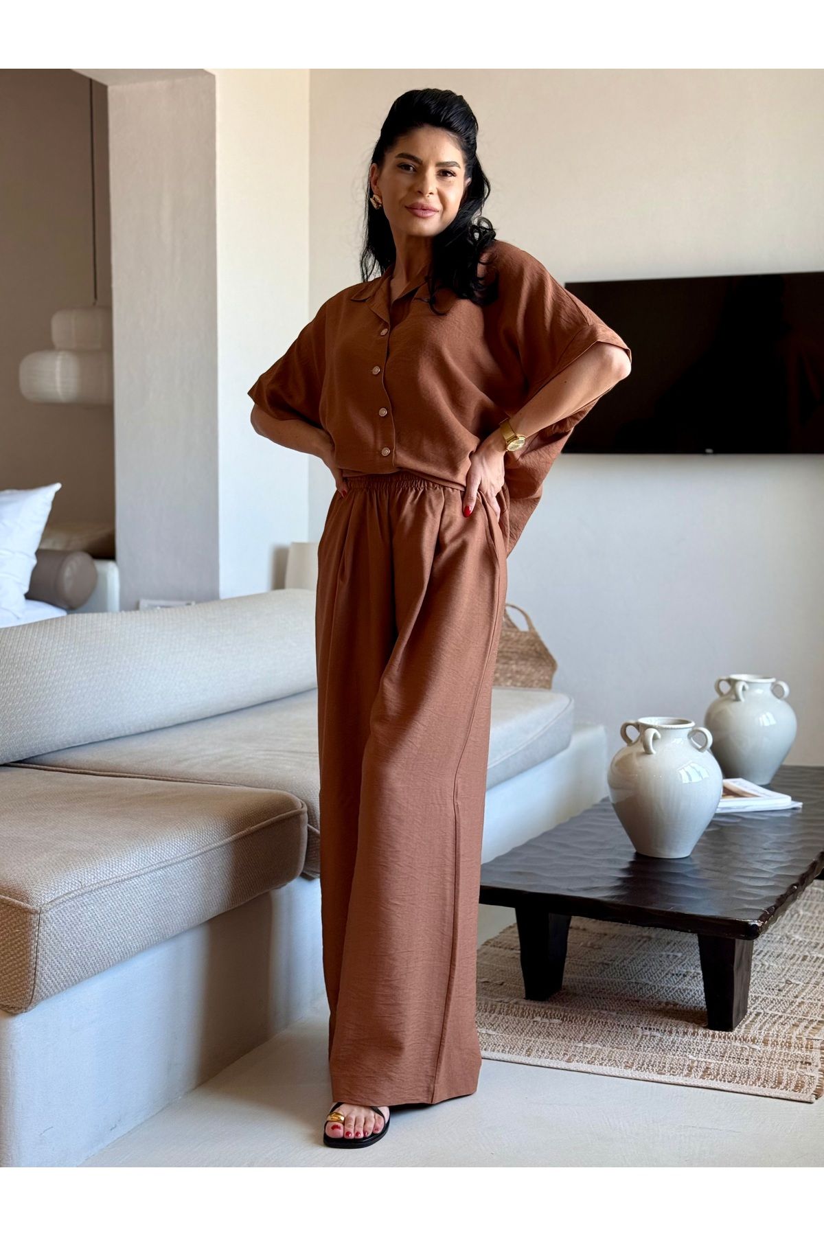 RAMONA BADESCU EXCLUSIVE-Elegant Suit – Viscose and Polyamide, Fluid and Comfortable 4