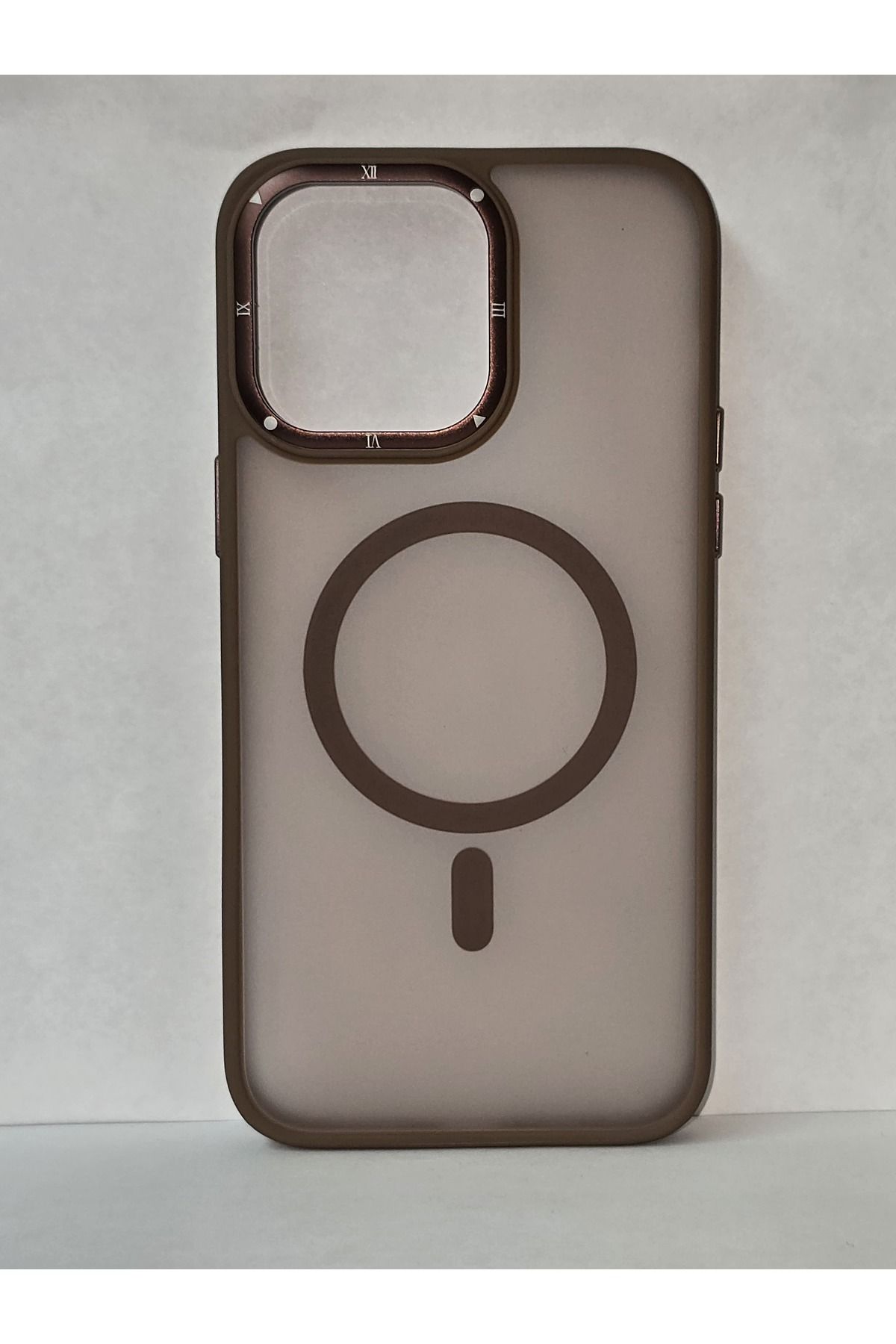 FATÖZ ACCESSORY iPhone 14 Pro Max Şeffaf Mor Detaylı MagSafe Kılıf