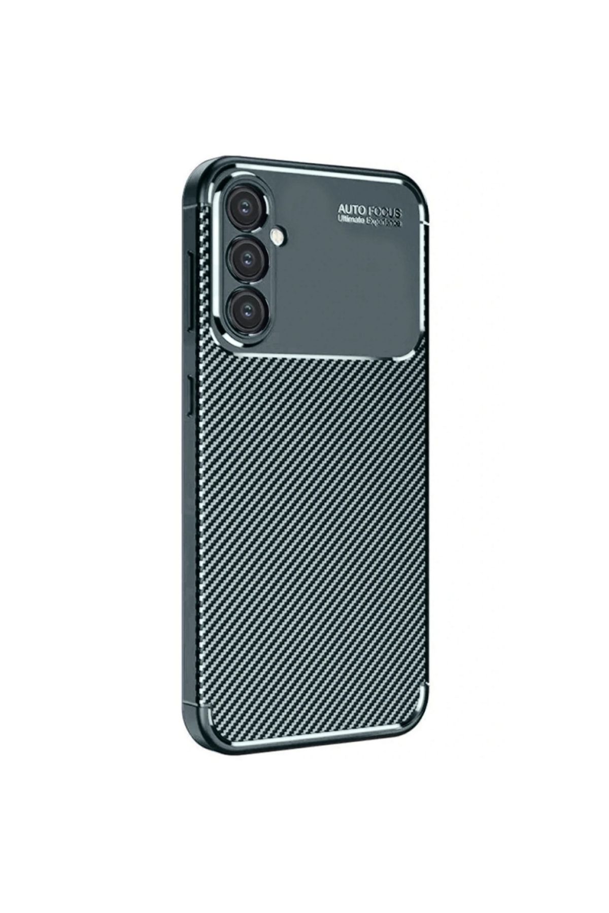 Gpack Samsung Galaxy A36 uyumlu Kılıf Negro Karbon Görünümlü Silikon Koyu Yeşil