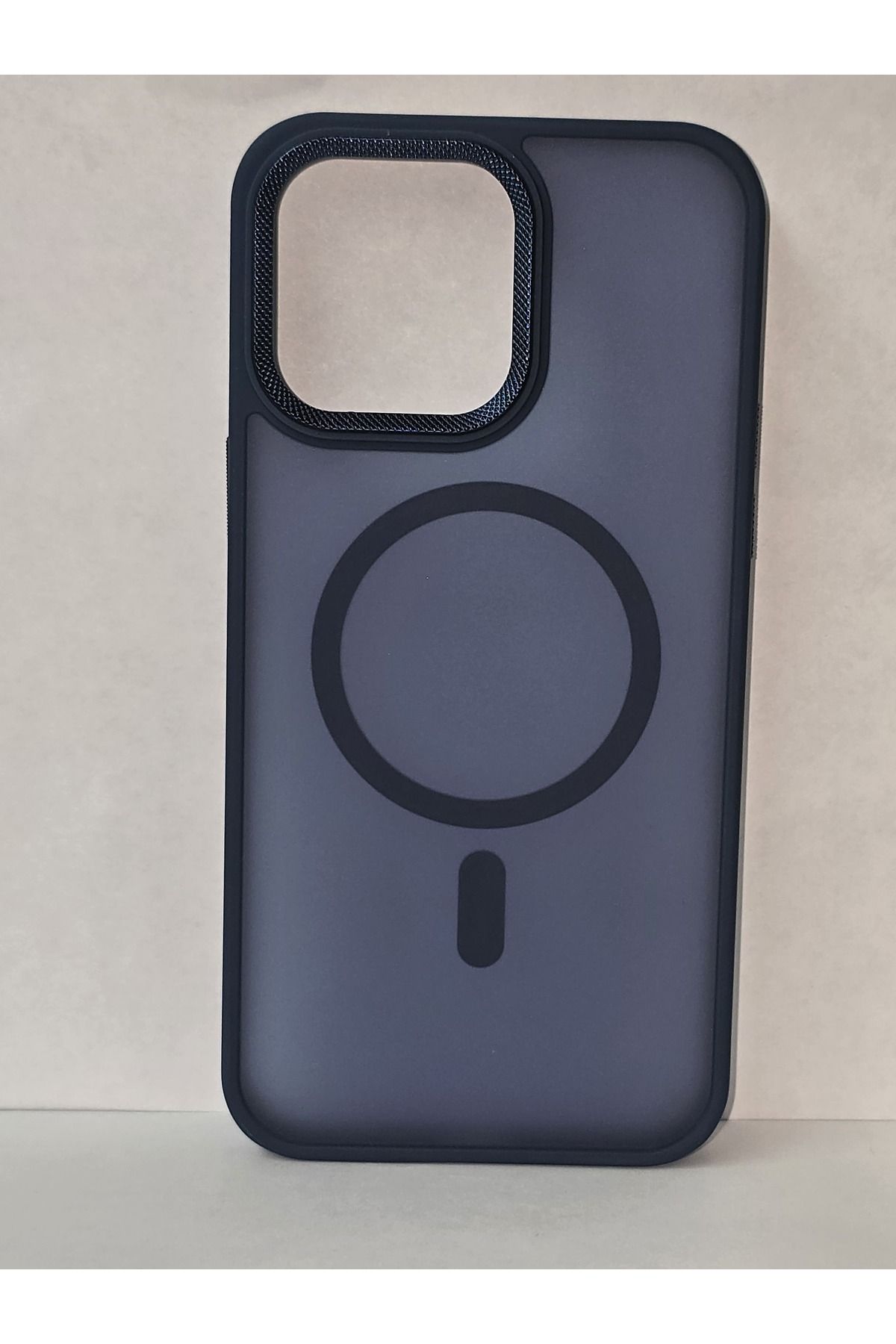 FATÖZ ACCESSORY iPhone 14 Pro Max Şeffaf Mor Detaylı MagSafe Kılıf
