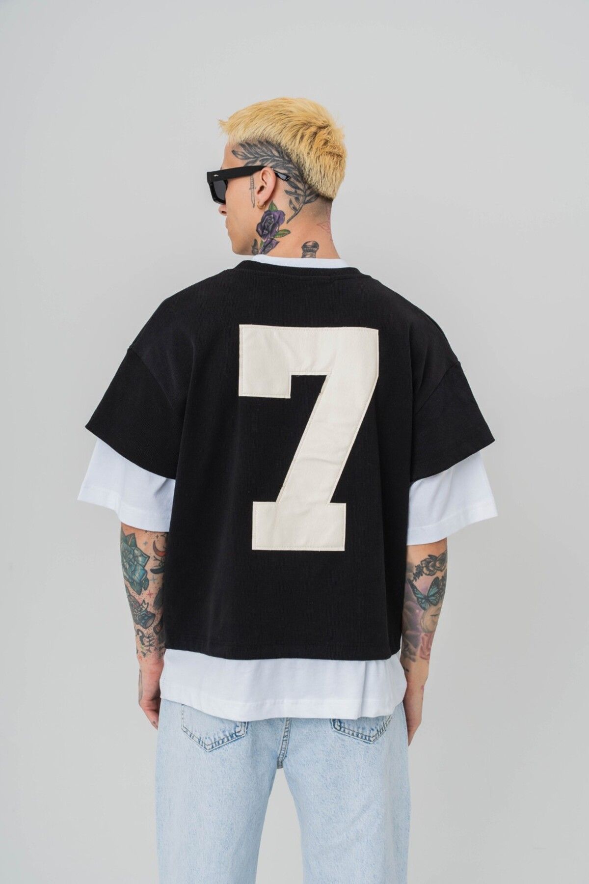 go gang own Patriot 7 Premium Oversize Birleşik Crop ve T-shirt