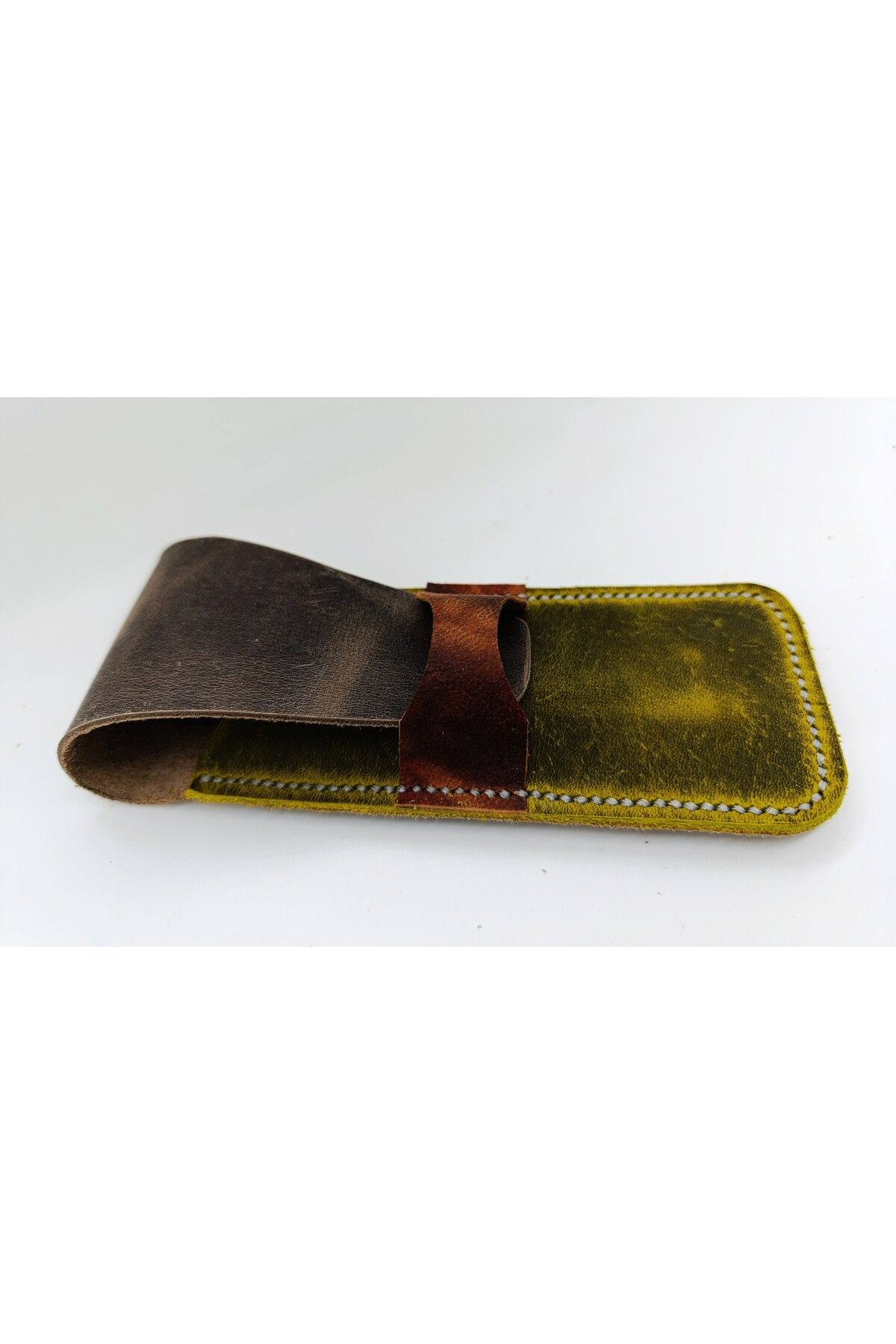 Mahfuz Crazy Hors Hakiki Deri El Emeği Özel Kalemleriniz Için Kalemlik Kalem Kutu 27 cm 6 cm K15H