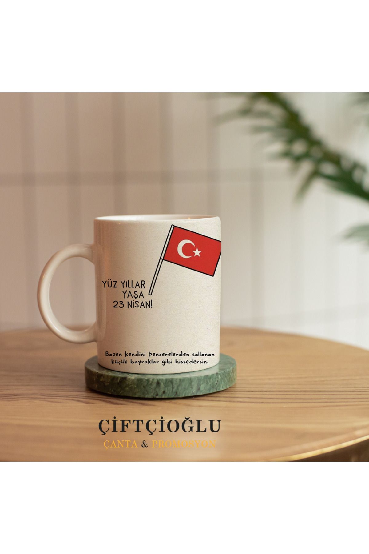 çiftçioğlu Kişiye Özel Baskılı PORSELEN Kupa-Hediyelik Beyaz 1. Sınıf Kupa