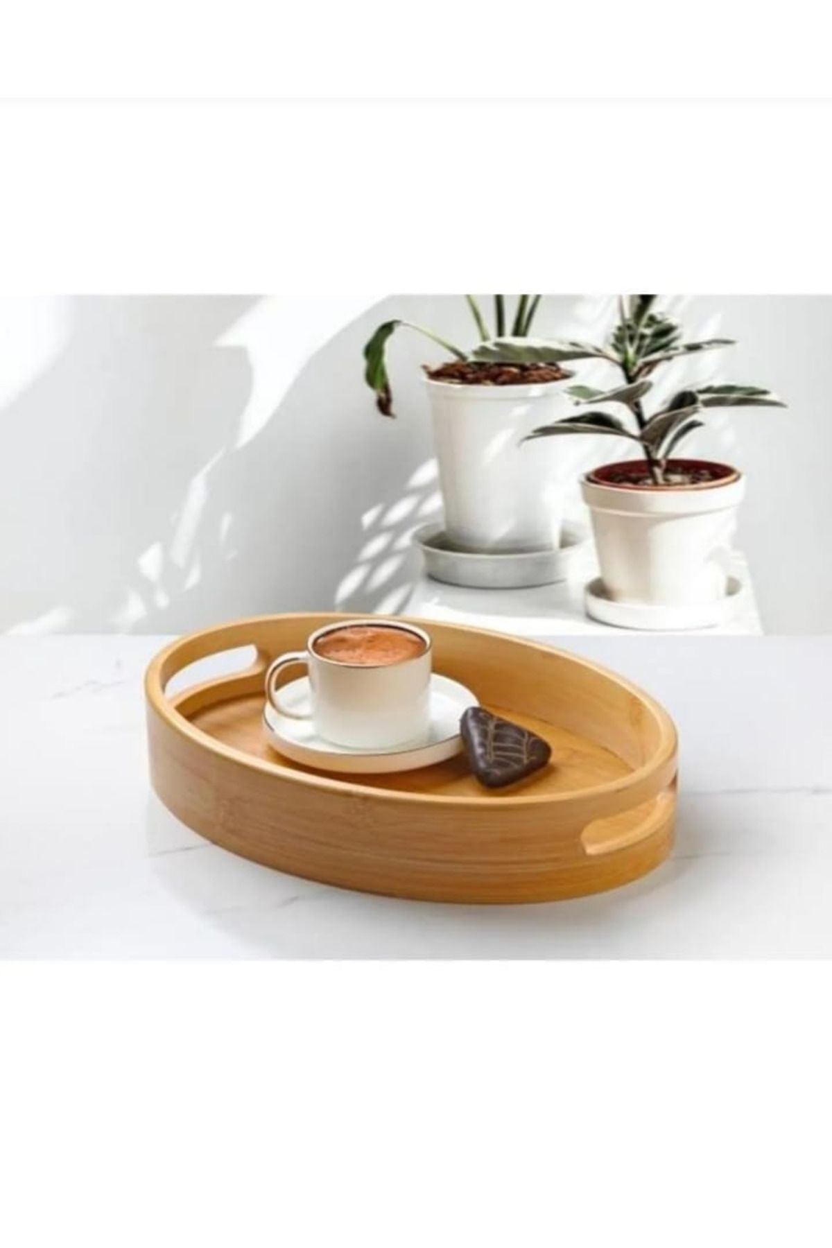 Noah Exclusive Bambu Oval Tepsi