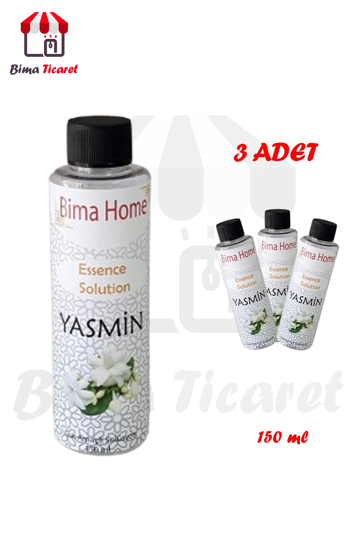 Bima Ticaret Orijinal 3 adet Geniş Alan Kokulandırma Makinesi Parfümü (Yasmin)