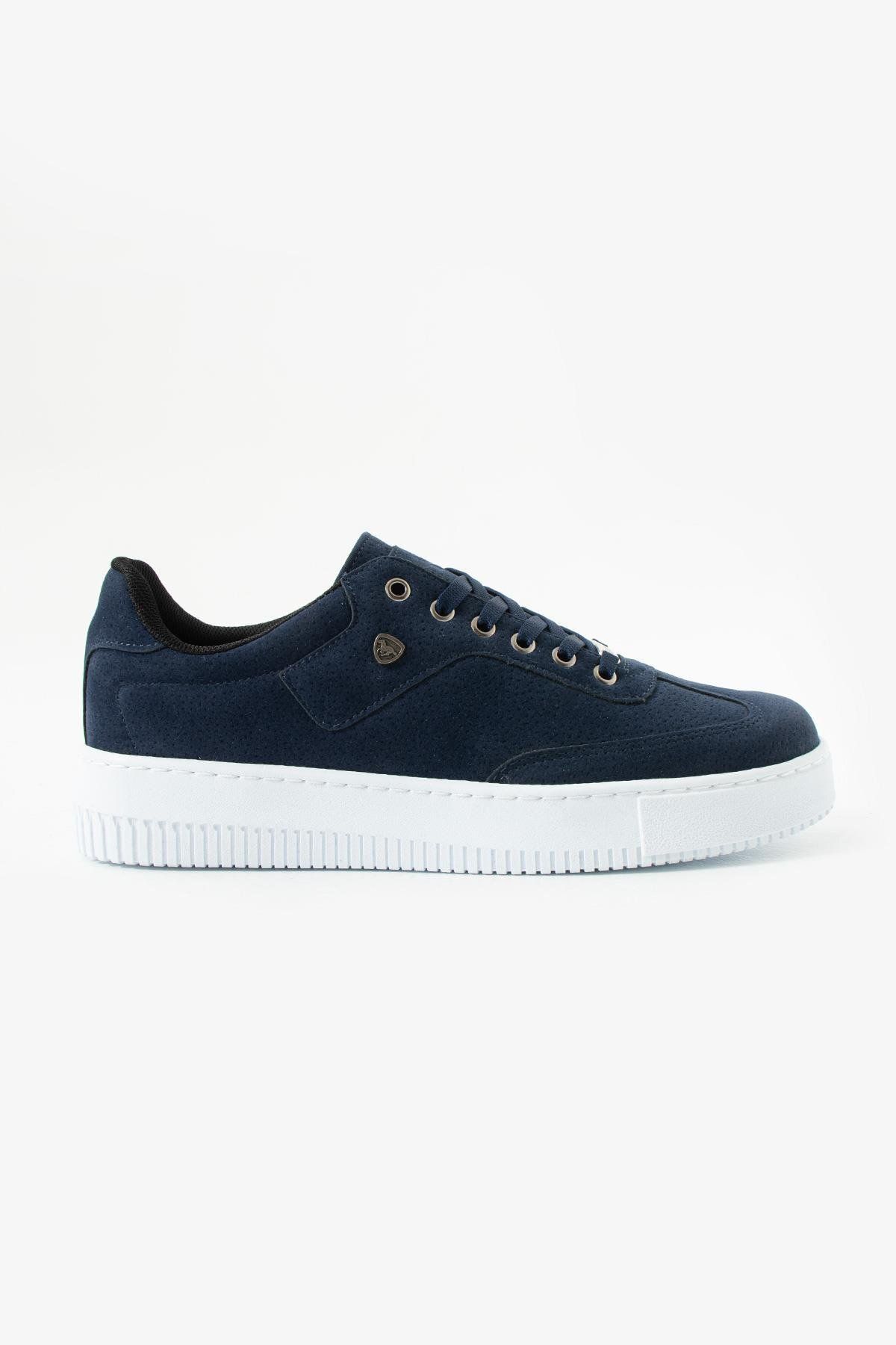 L.A Polo Süet Lacivert Renk Erkek Sneaker