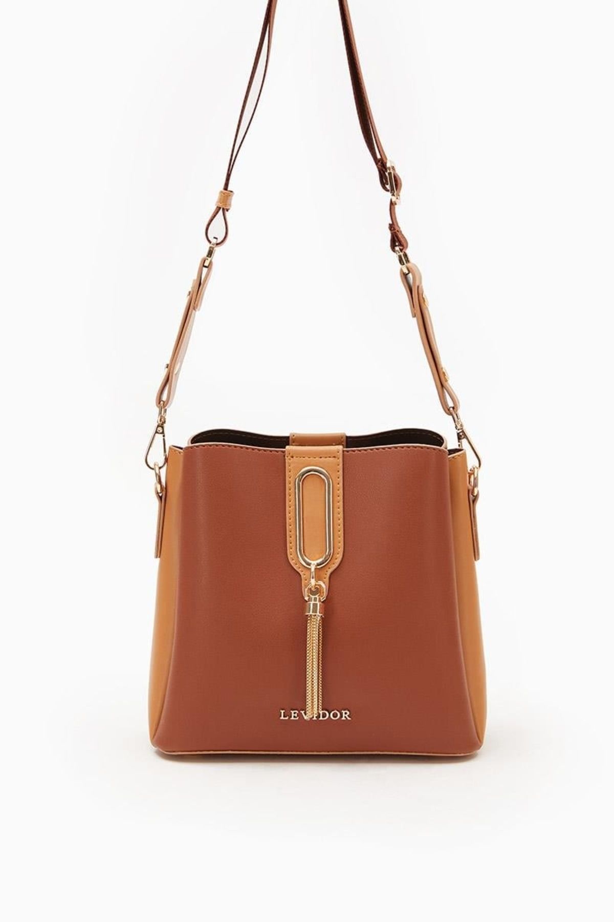 Levidor Taba-Camel Kadın Omuz Çantası 930126