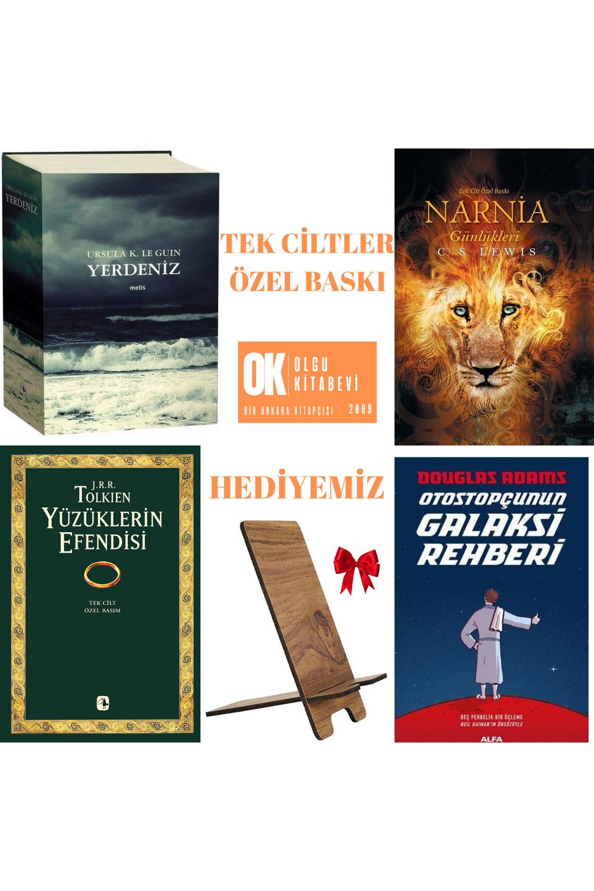Metis Yayınları Otostopçunun Galaksi Rehberi - Yüzüklerin Efendisi - Yerdeniz - Narnia Günlükleri -CİLTLİ ÖZEL BASKI