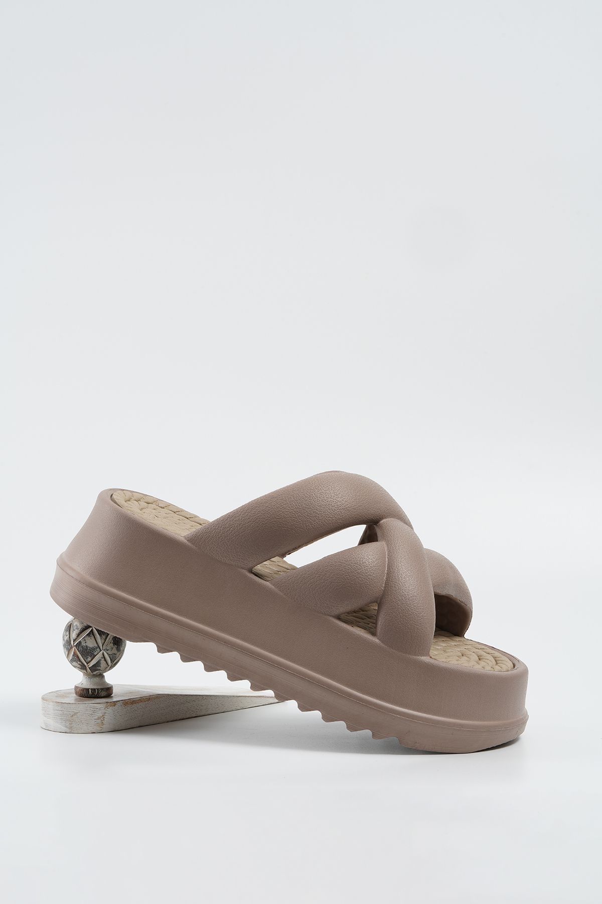 Beyond-Women's Mink Cross Banded High Sole Eva Slippers 6.5cm Byndpcb01 5