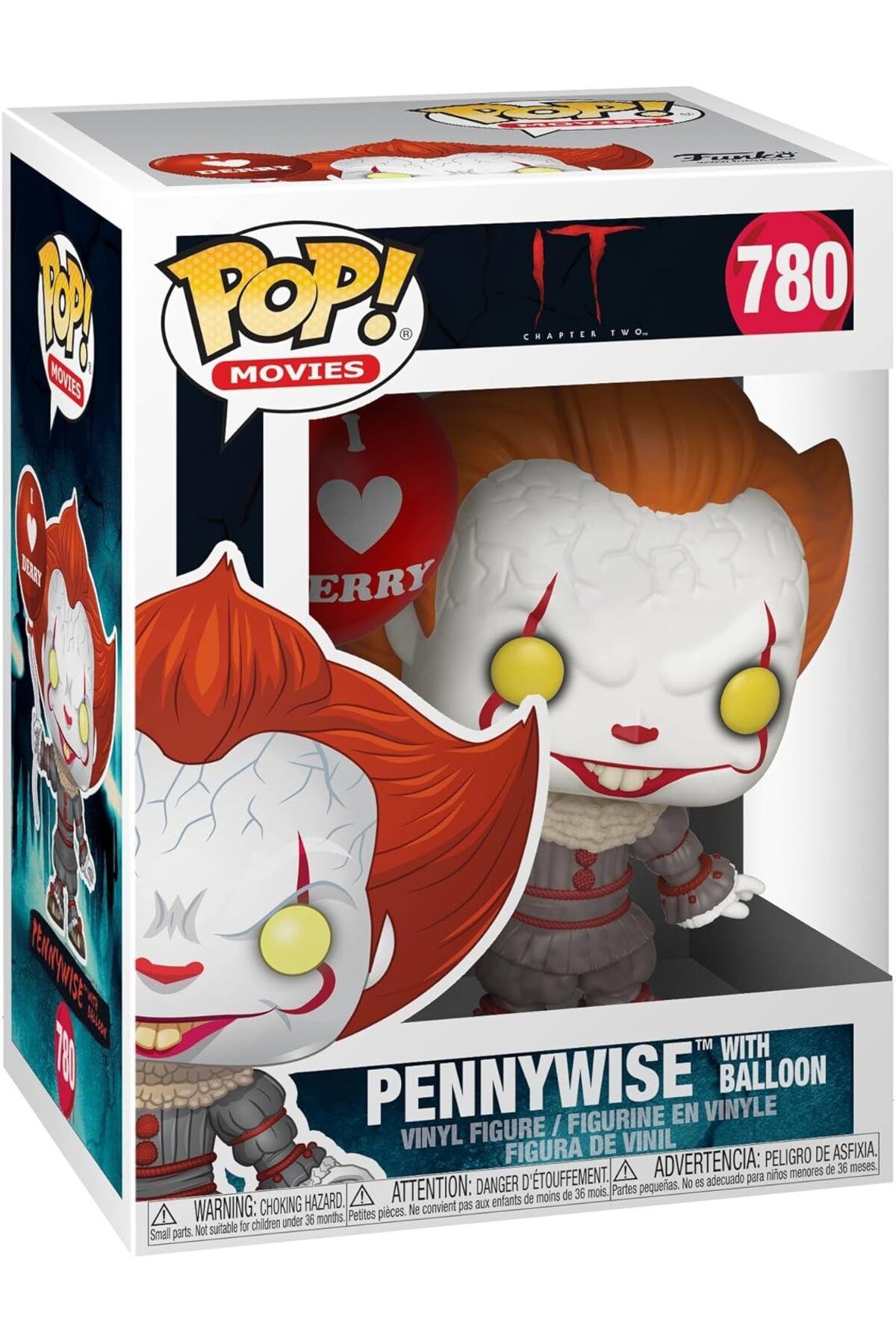 Funko Pop! IT Chapter Two, Balonlu Pennywise, Resmi Vinil Koleksiyon Figürü