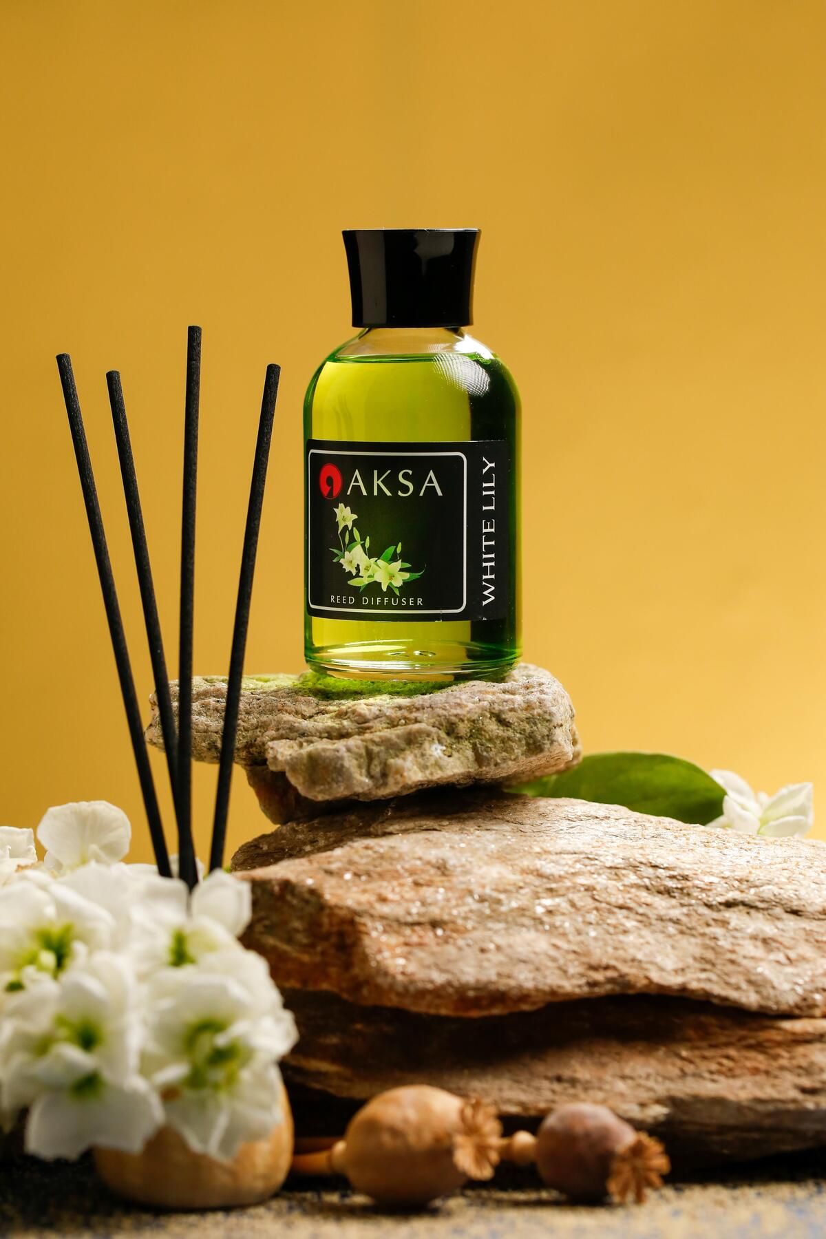 AKSA ESANS Bambu"Beyaz Zambak"Çubuklu Oda Kokusu 100 ml