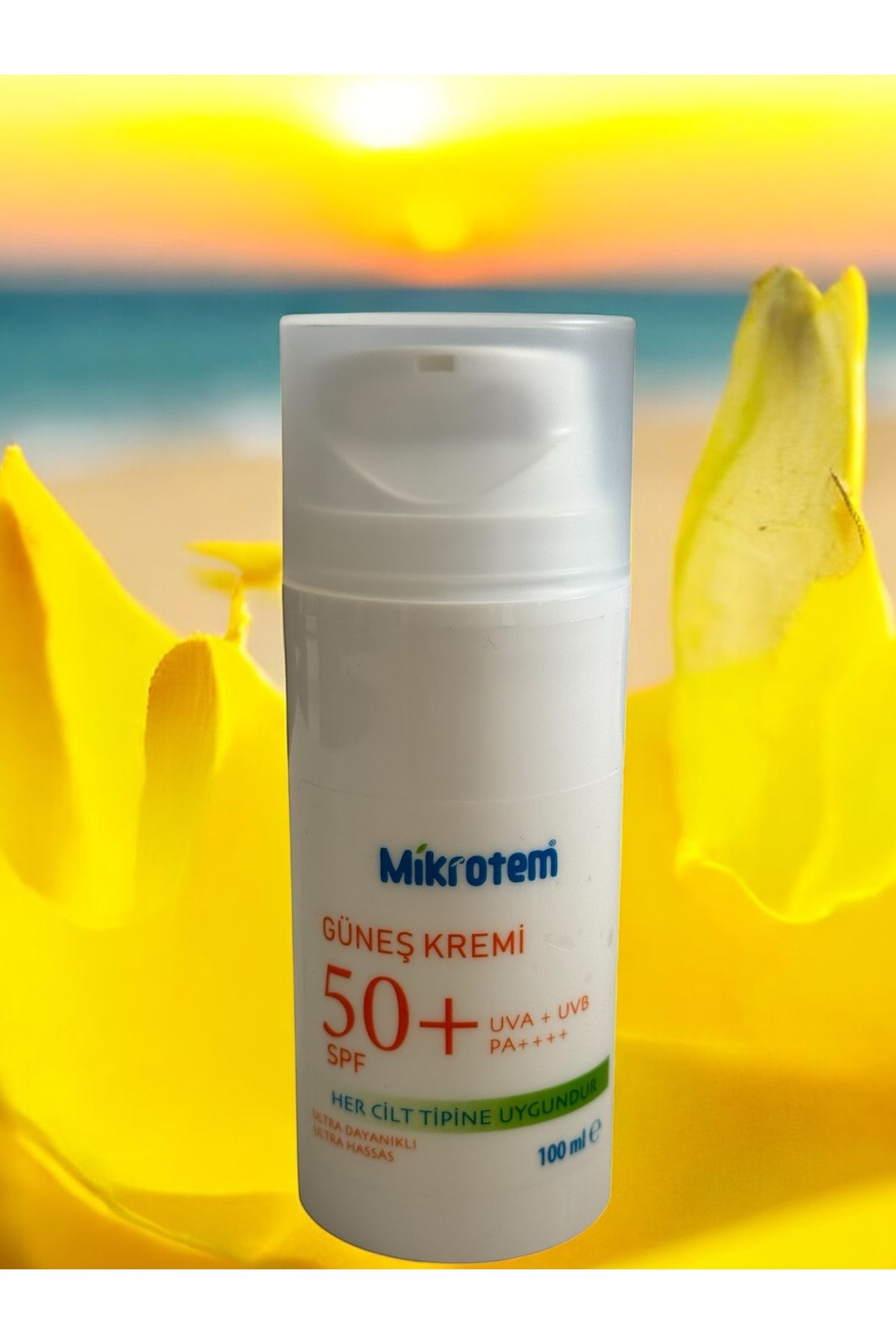 Mikrotem-Sunscreen Spf 50 Daily Use Facial Sunscreen for Normal and Mixed Skin 100ml 2