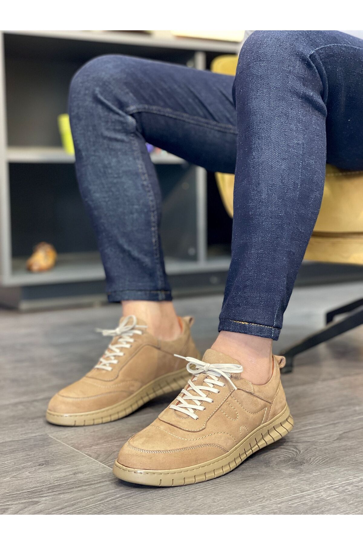 WOFER SHOES Günlük Kullanım Hakiki Nubuk Deri Erkek Ayakkabı