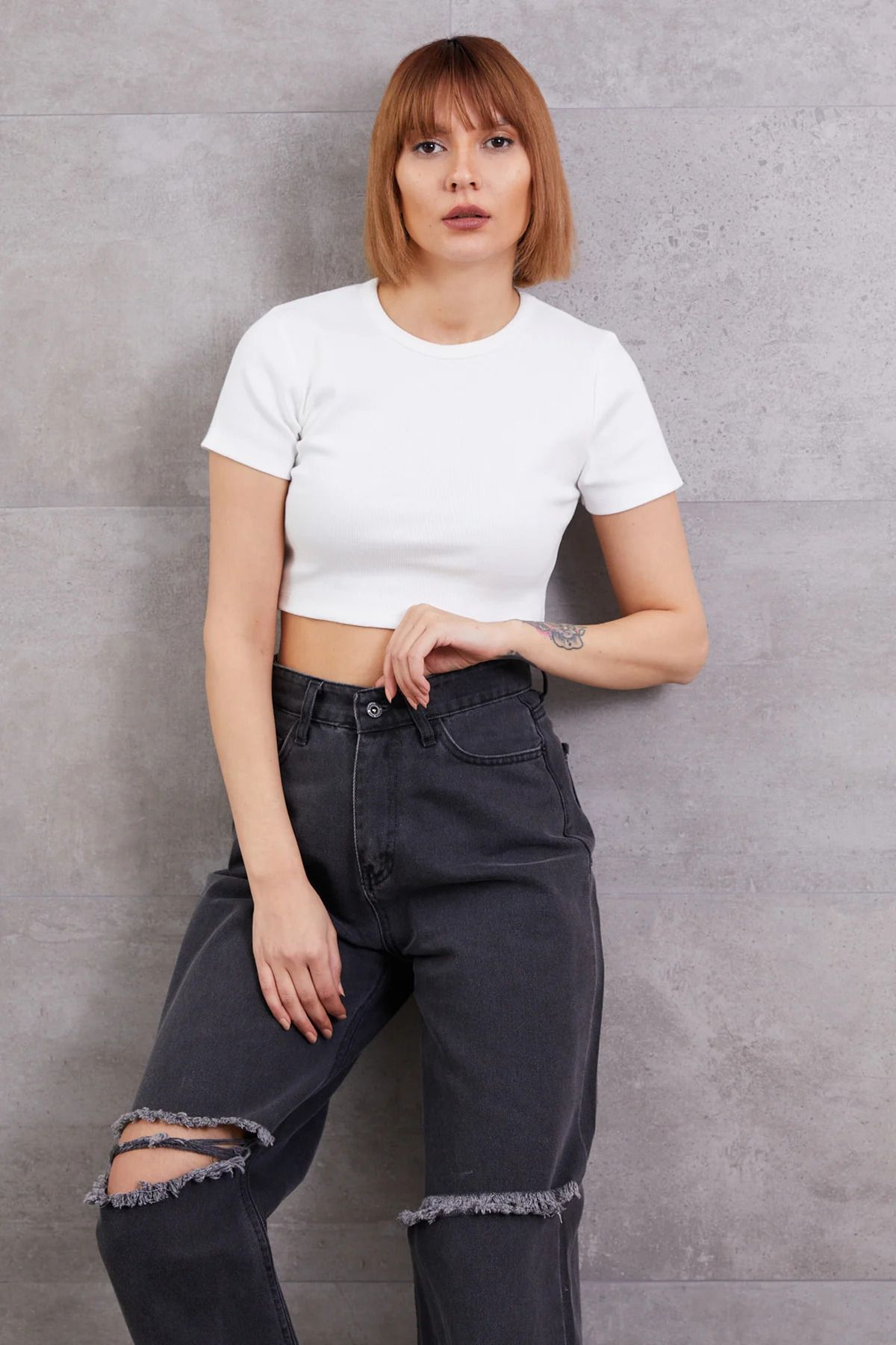 BERRU PAZARLAMA Fitilli Crop Body