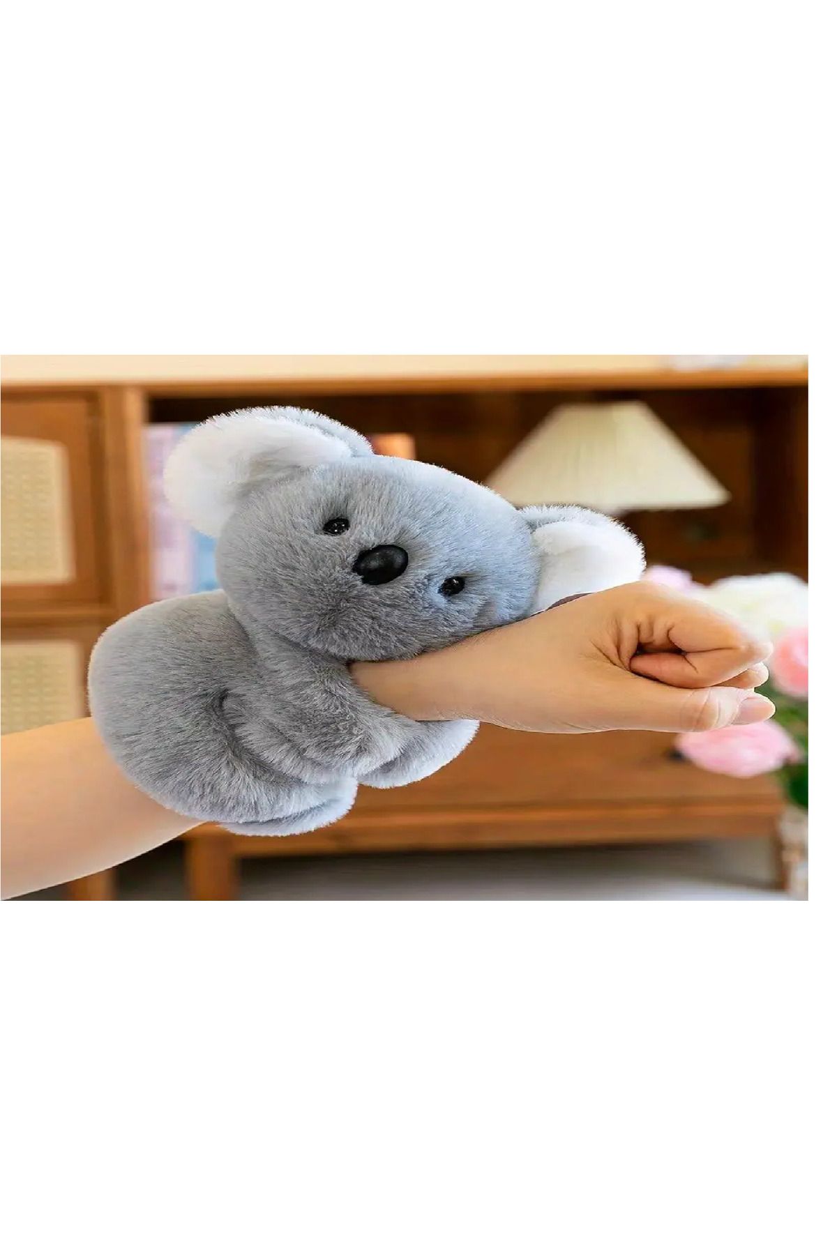 BABUN Peluş Hayvanlı Koalalı Esnek Kollu Elleri Yapışan Koala Oyuncak Peluş Bileklik Araba Süsü