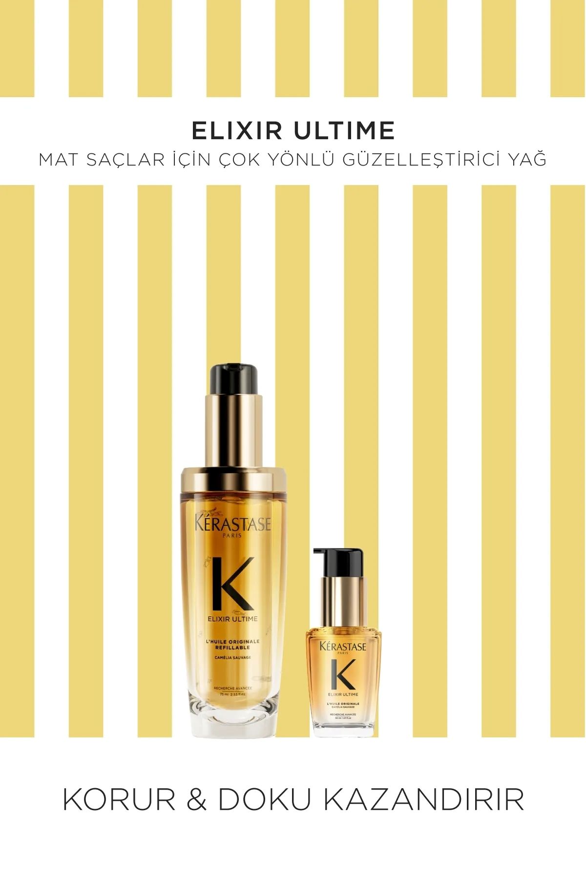 Kerastase Elixir Ultime Elixir Ultime Mat Saçlara Parlaklık Kazandıran Saç Bakım Seti 75ml+30ml