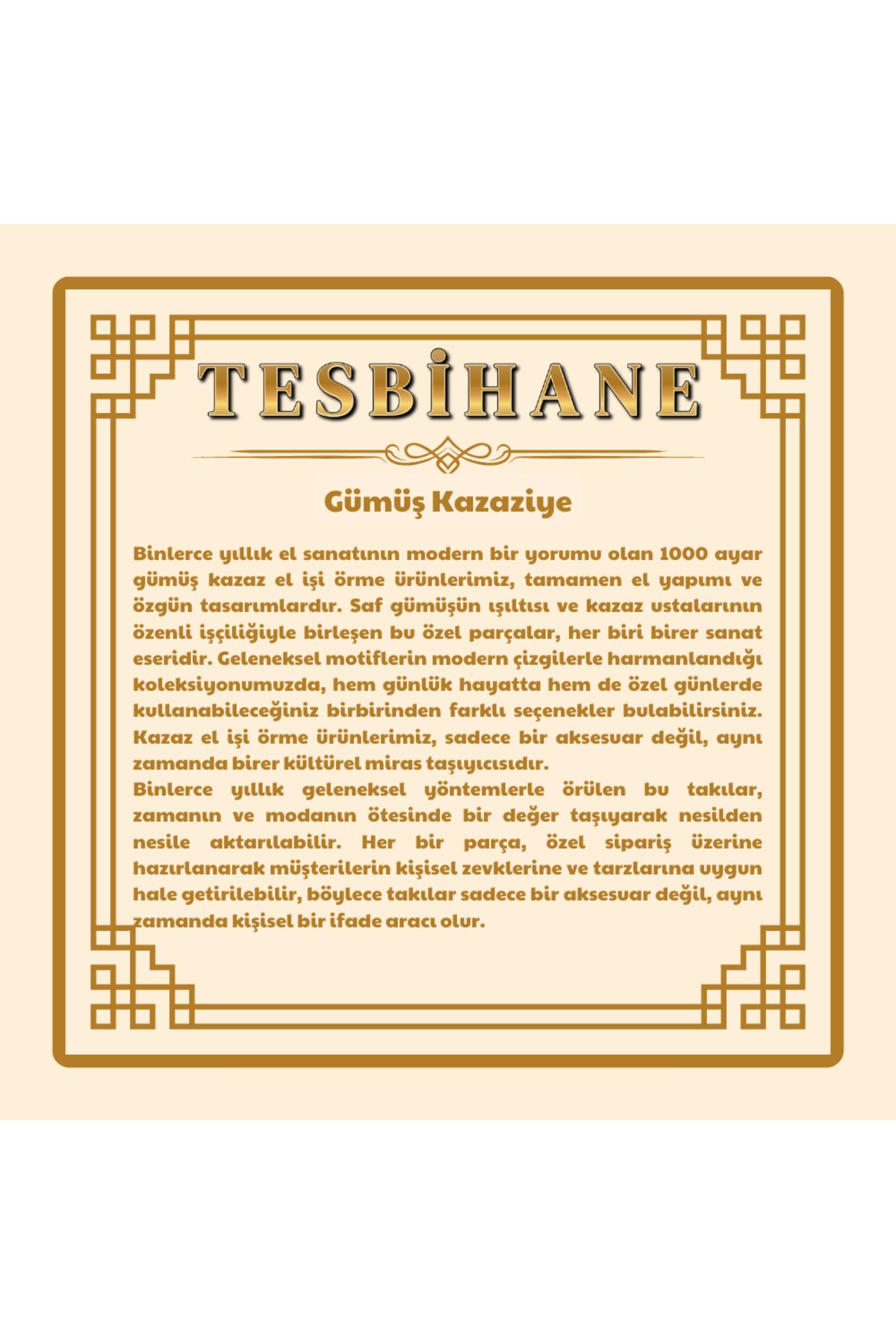 Tesbihane-مسبحة صلاة كازازاز من الفضة الإسترليني 1000 (موديل-30)117000052 5