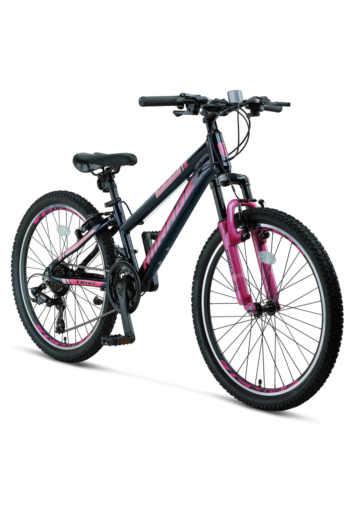 Ümit Bisiklet Ümit 2466 Mirage V Lady Kadın Dağ Bisikleti 21 Vites 24 Jant Siyah-Pembe