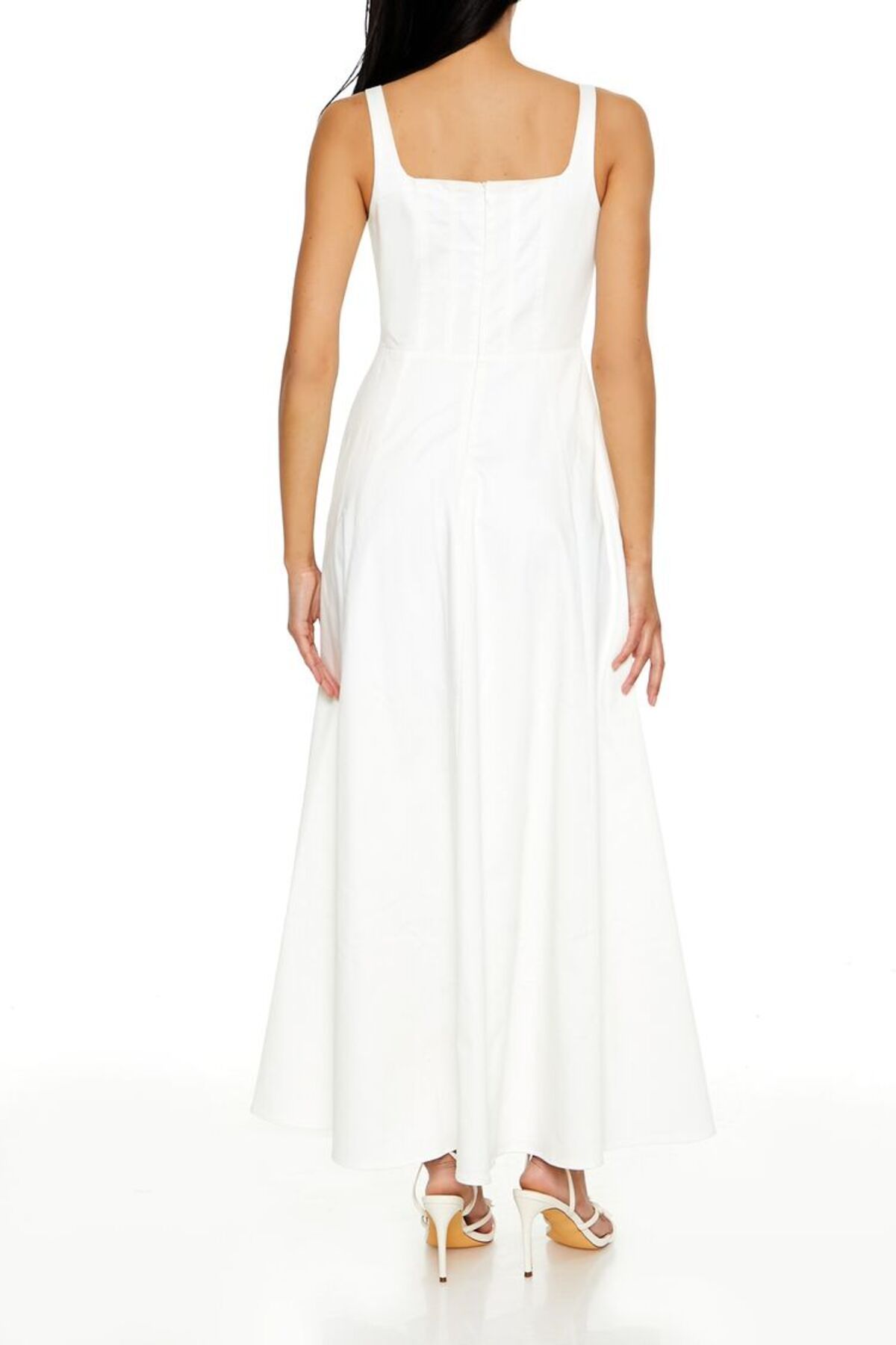 Forever 21 Poplin Korse Maxi Elbise