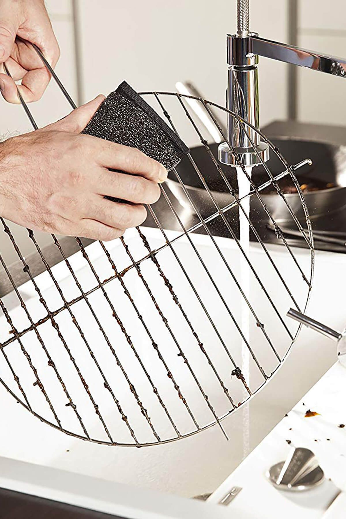 Vileda-Power Inox Steel - 3 Pack of 2 Dish Sponges 4