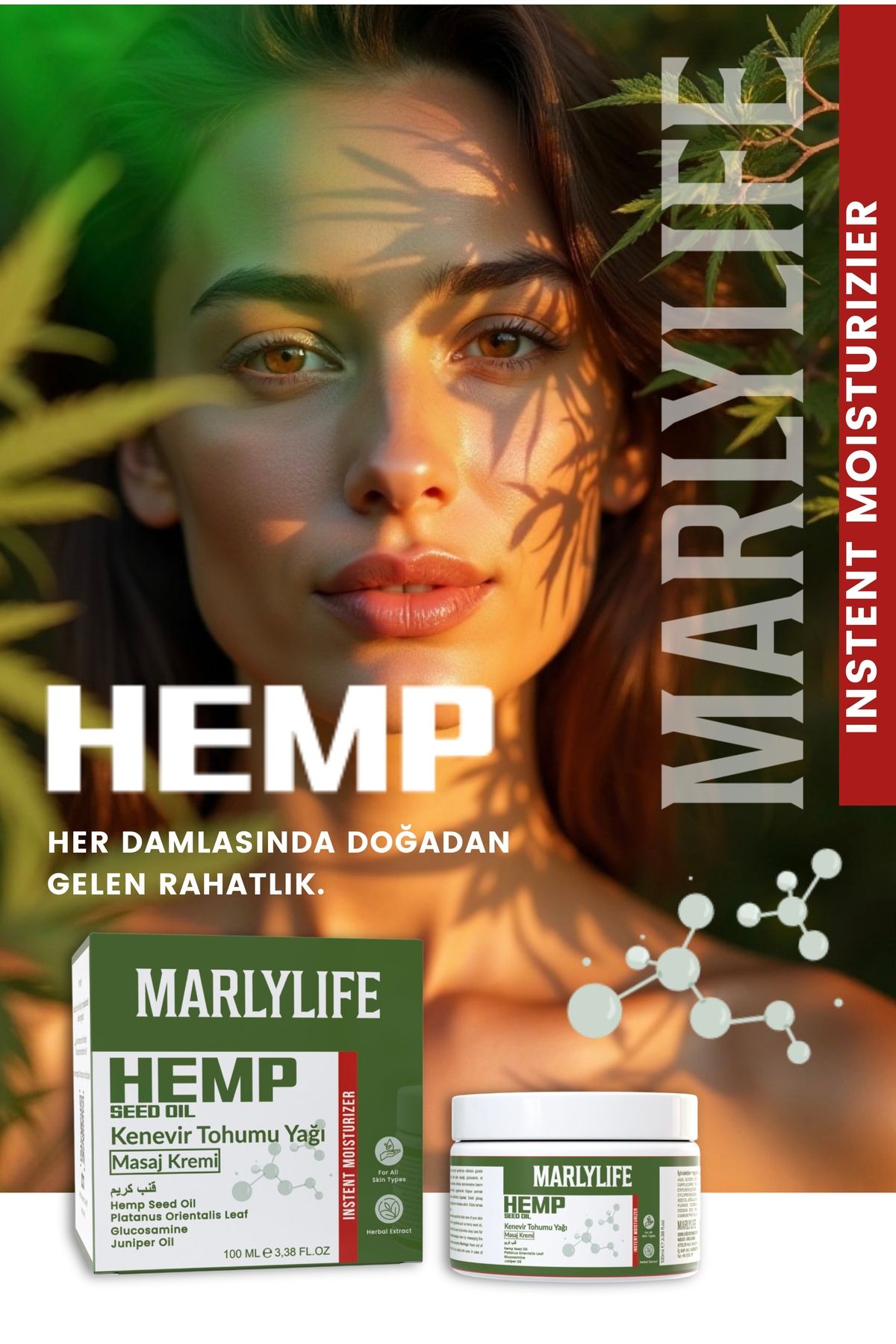 MARLYLİFE Cream Kenevir Kremi 100 ML
