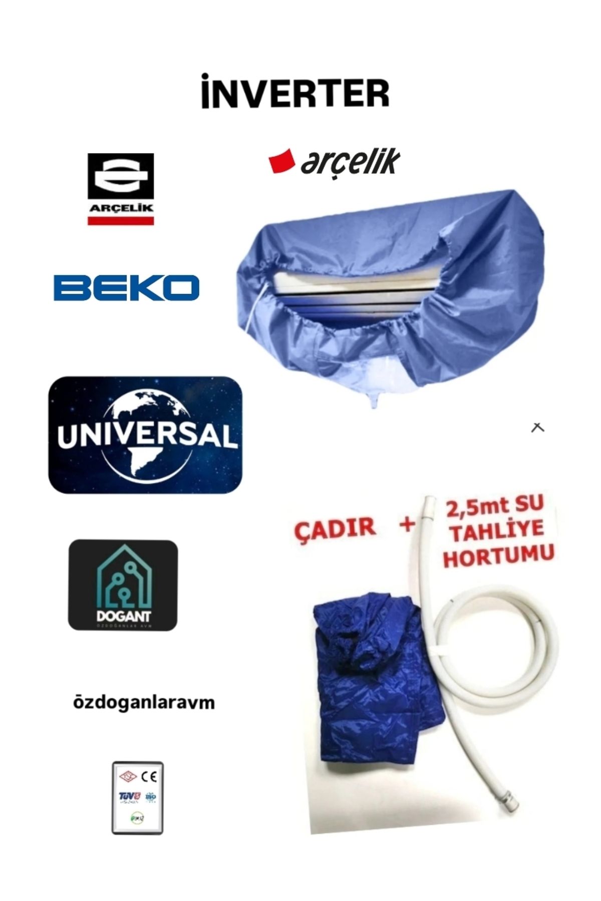 dogant özdoğanlar avm Klima Temizleme Brandası Çadırı 9000 Btu-12000 Btu Klimalar Içindir