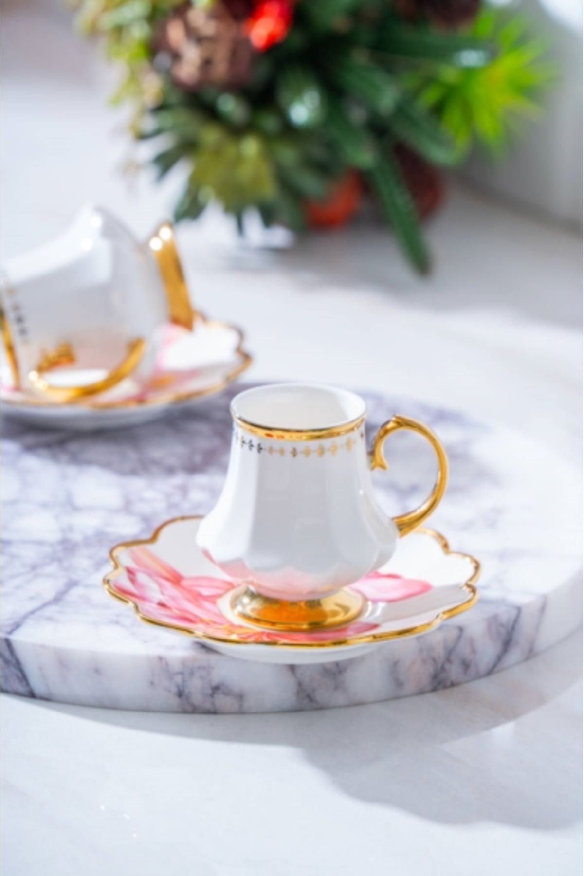 ACAR Sofiya Duo 2 Kişilik Kahve Fincan Takımı HXF-06850