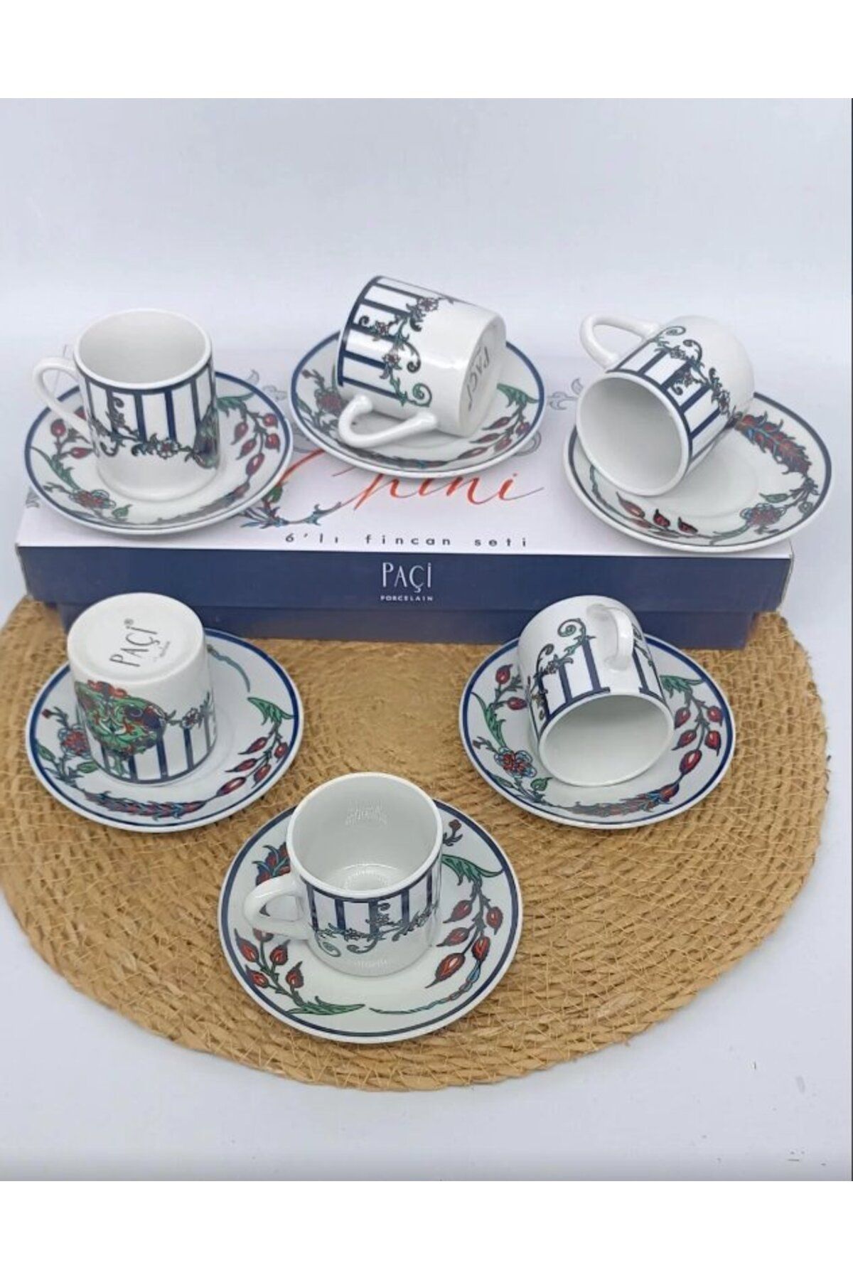 Şener ŞNR 101816 KAHVE FİNCAN TAKIMI CHİNİ 6'LI 1X6