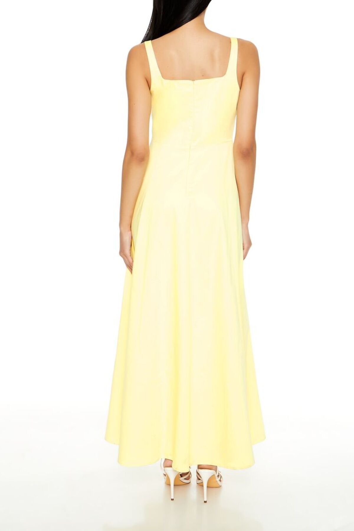 Forever 21 Poplin Korse Maxi Elbise
