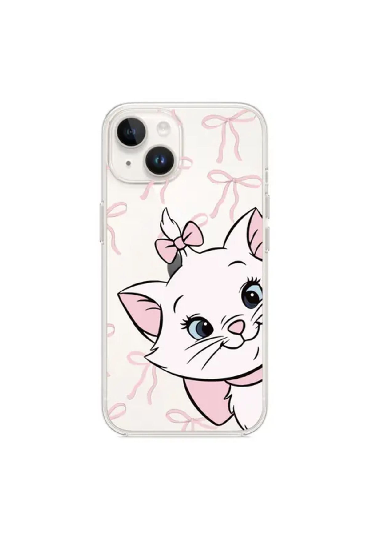 Di Aksesuar Samsung Galaxy S24FE Fiyonklu Kedi Şeffaf Kılıf