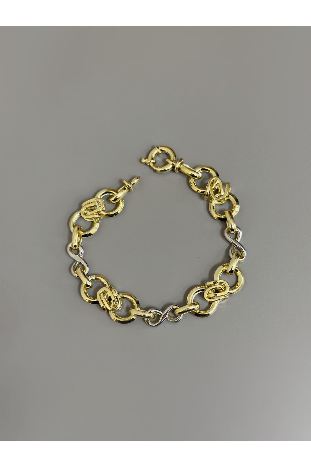 Cengiz Silver 925 Ayar Gümüş Chain Hallow Bileklik
