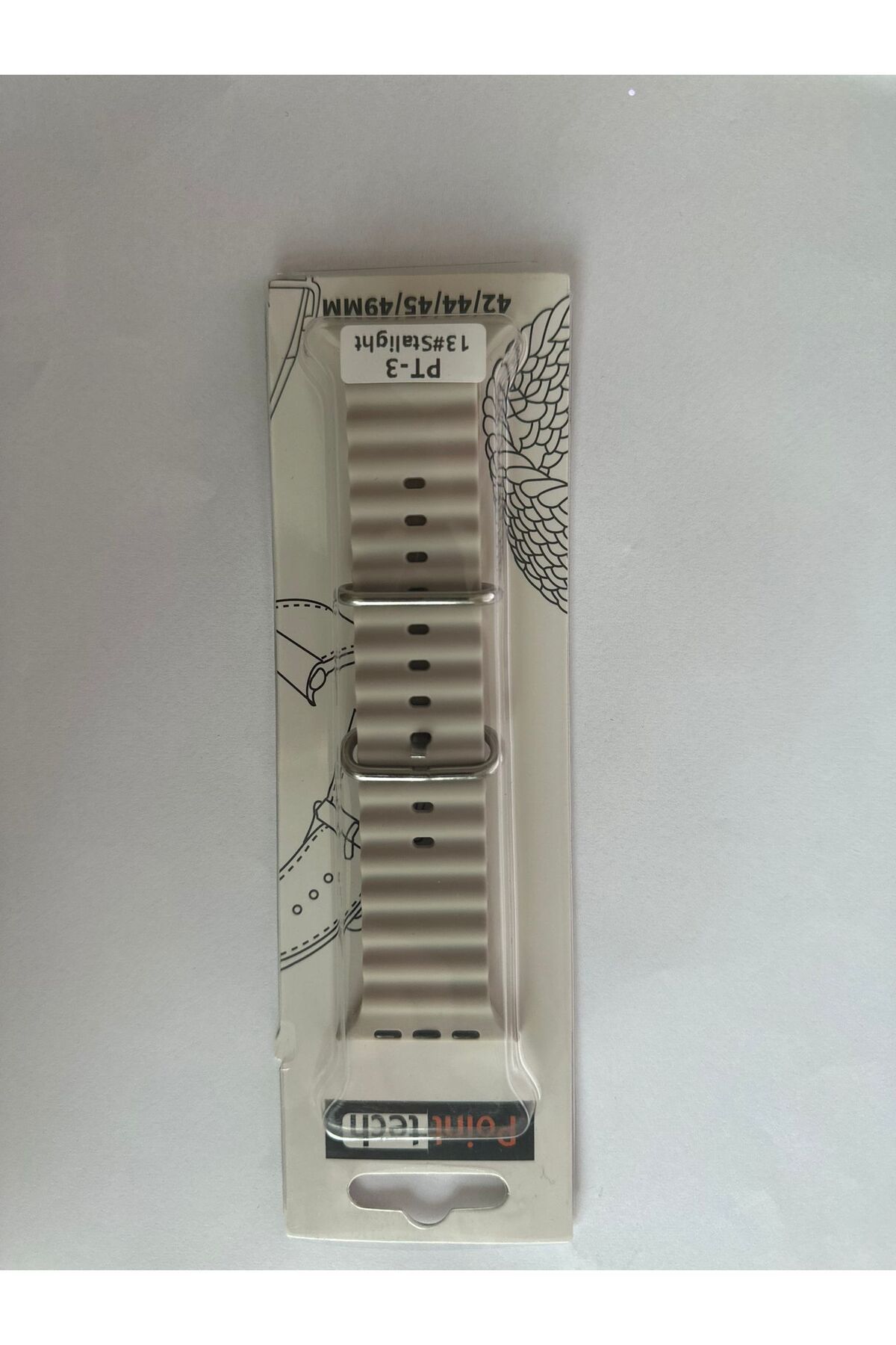 İZMİR ÖZER TEKNOLOJİ APPLE WATCH 42-44-45-49 mm UYUMLU KREM TOKALI SİLİKON